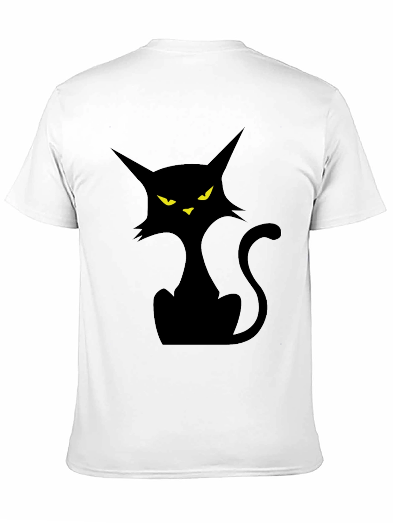 Black Cat Graphic Tee - Spooky Season Style