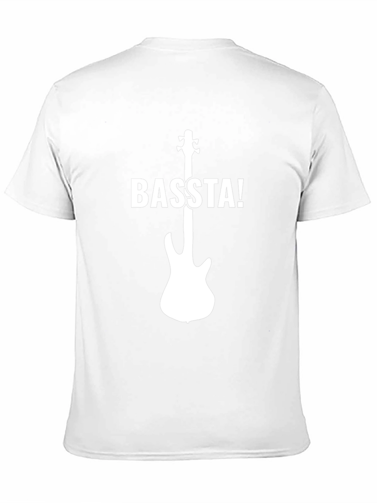 Basta! Bass Guitar Graphic T-Shirt - Cool Music Tee