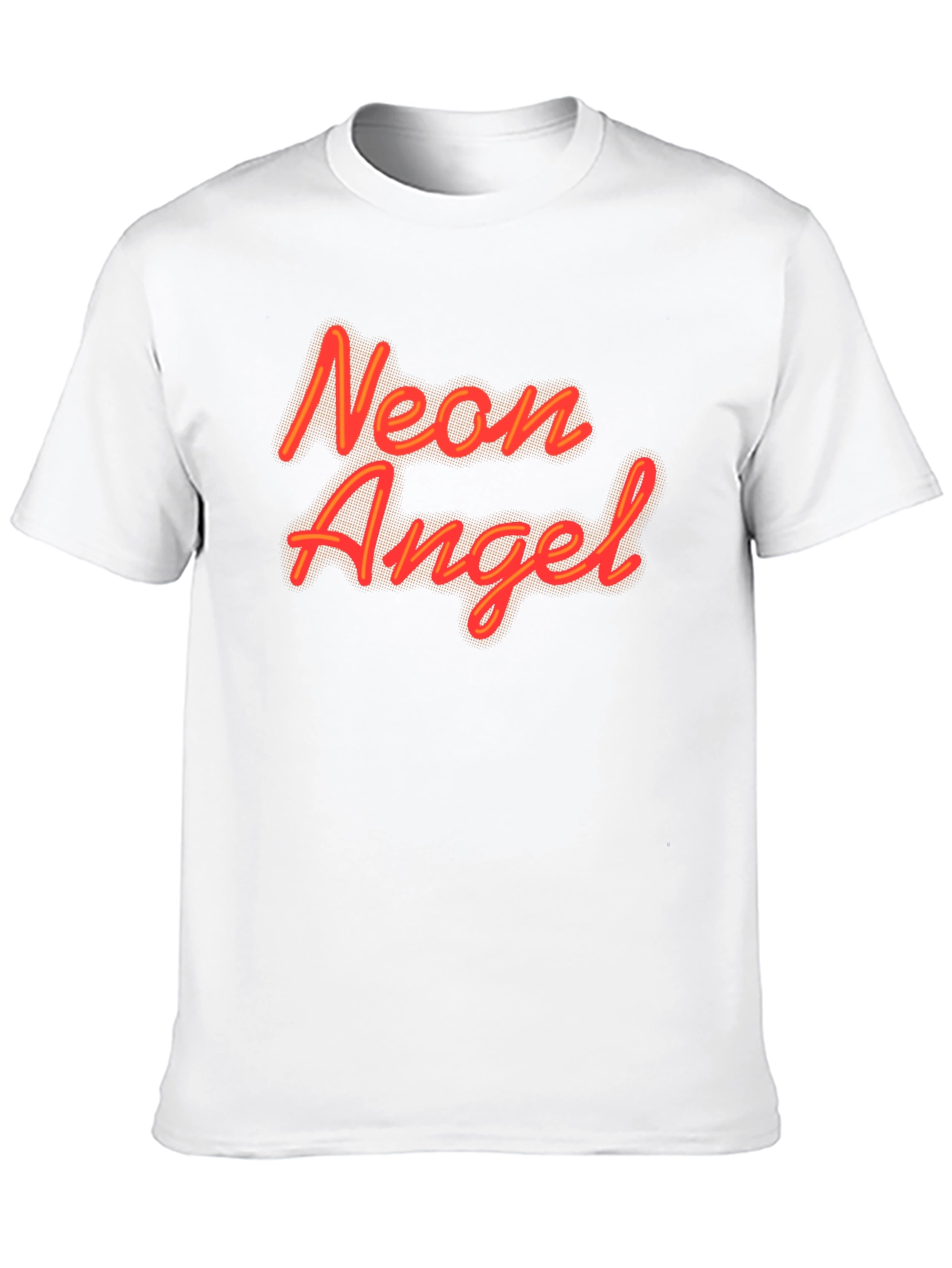 Neon Angel Black Graphic Tee