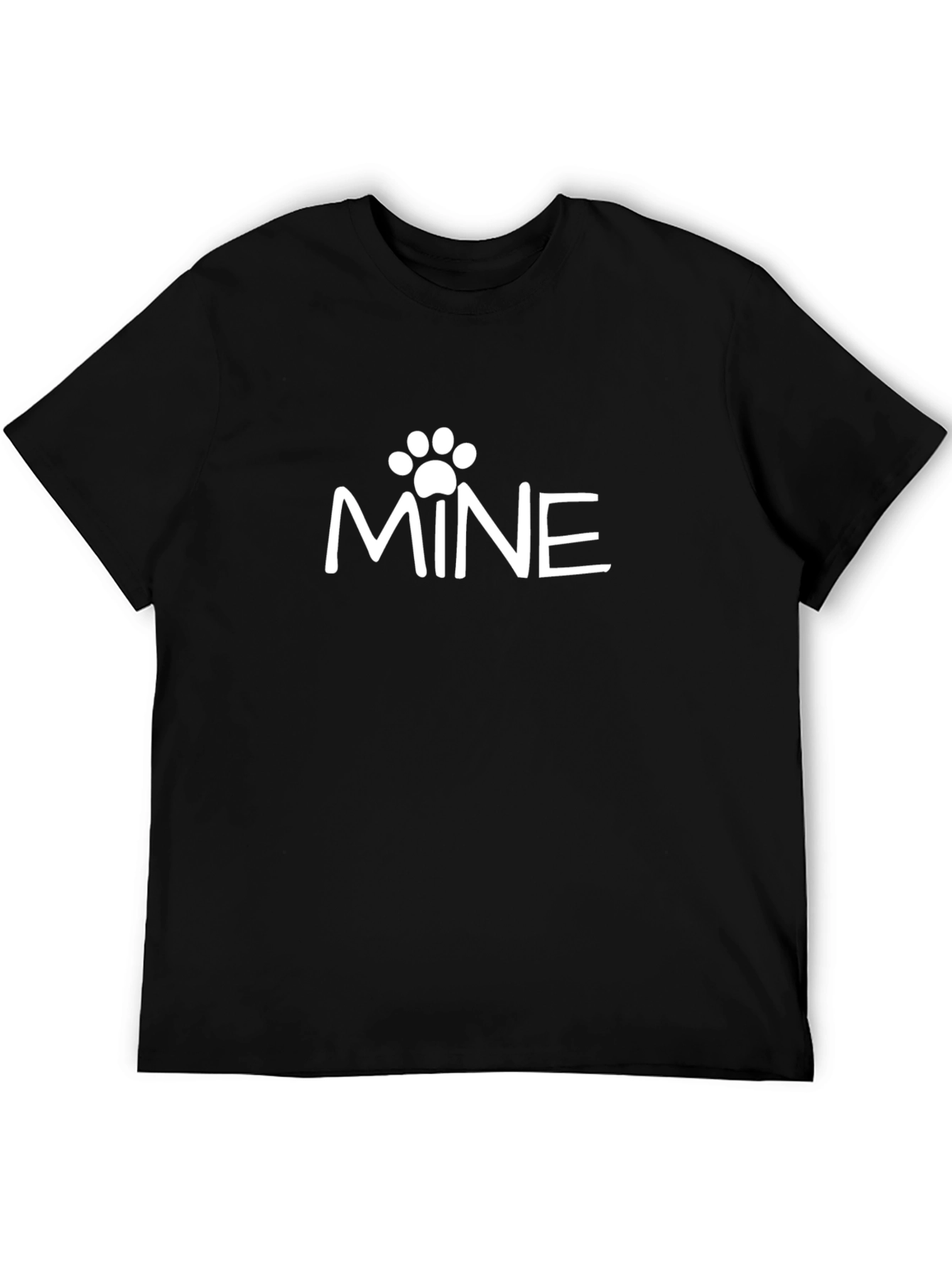 Mine Graphic Tee - Pet Lover Black Cotton T-Shirt