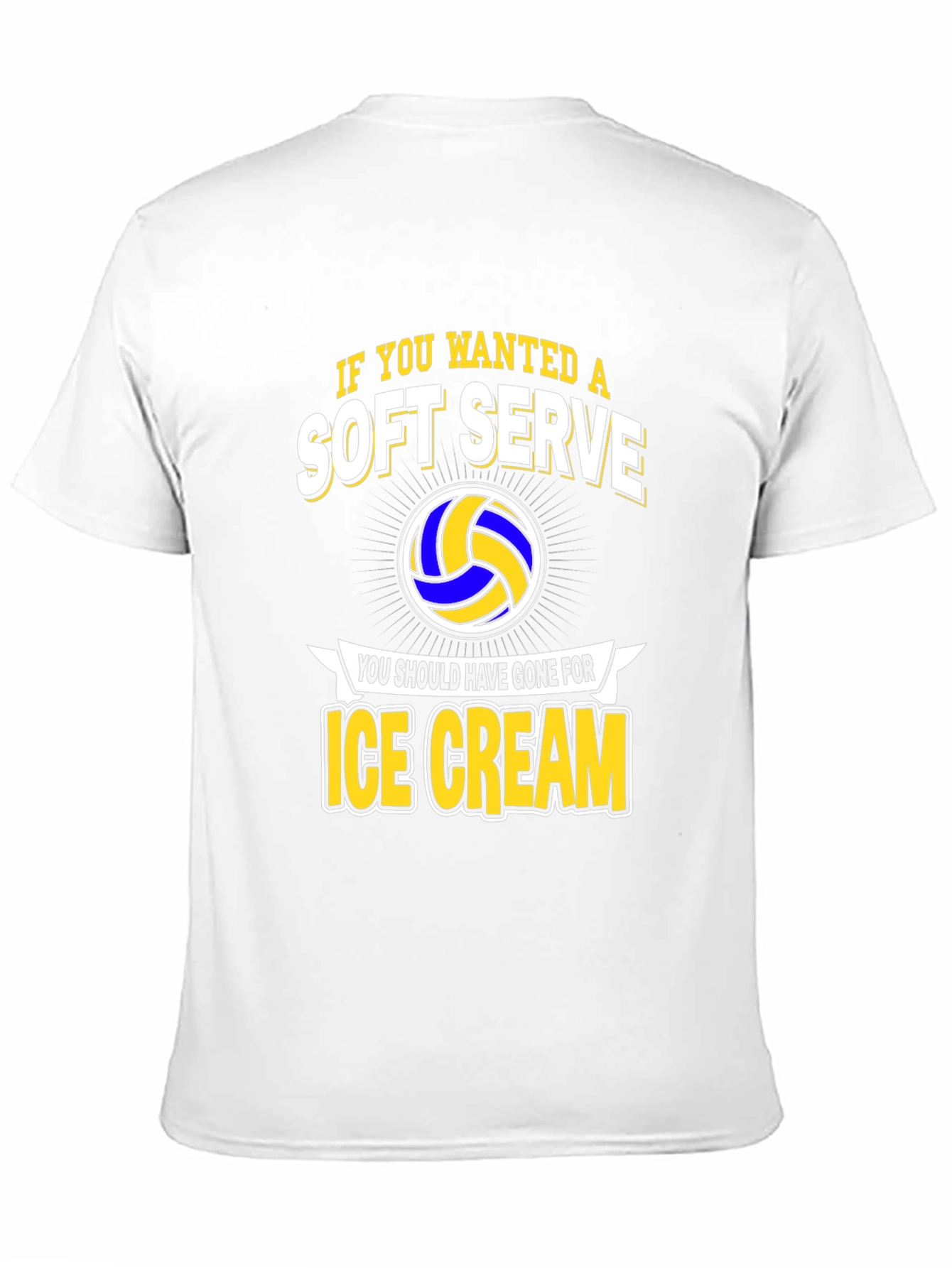 Soft Serve Ice Cream Volleyball Graphic Tee