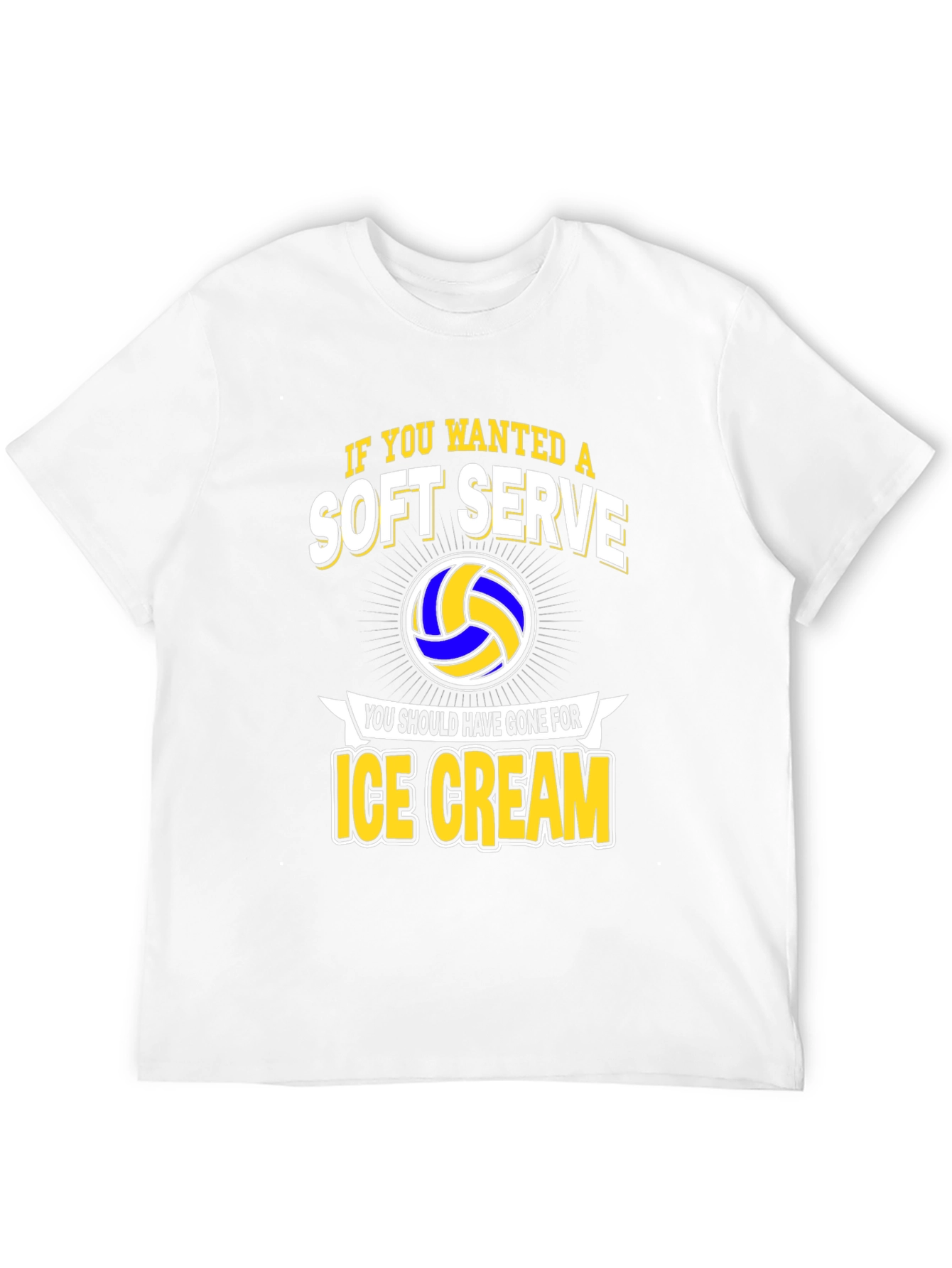 Soft Serve Ice Cream Volleyball Graphic Tee