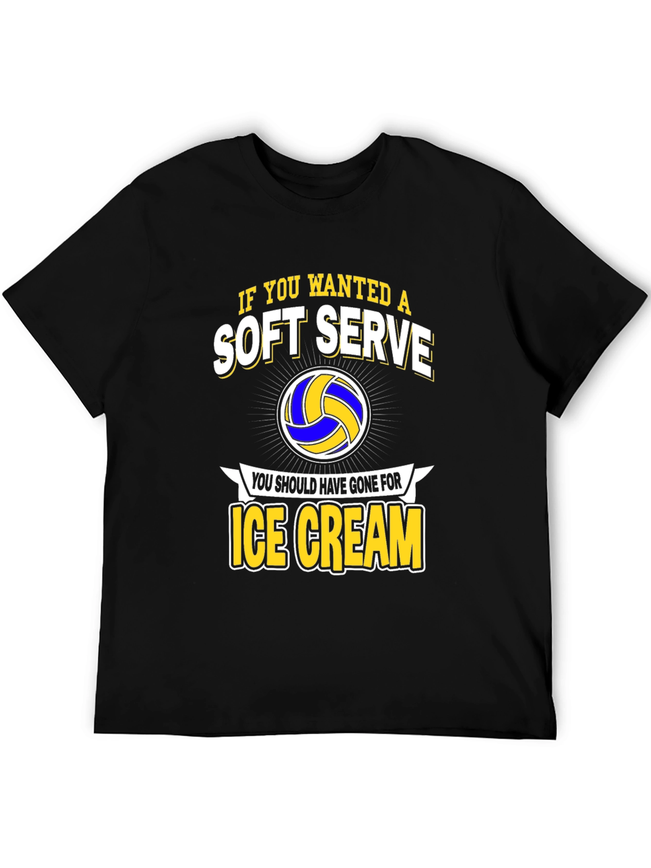 Soft Serve Ice Cream Volleyball Graphic Tee