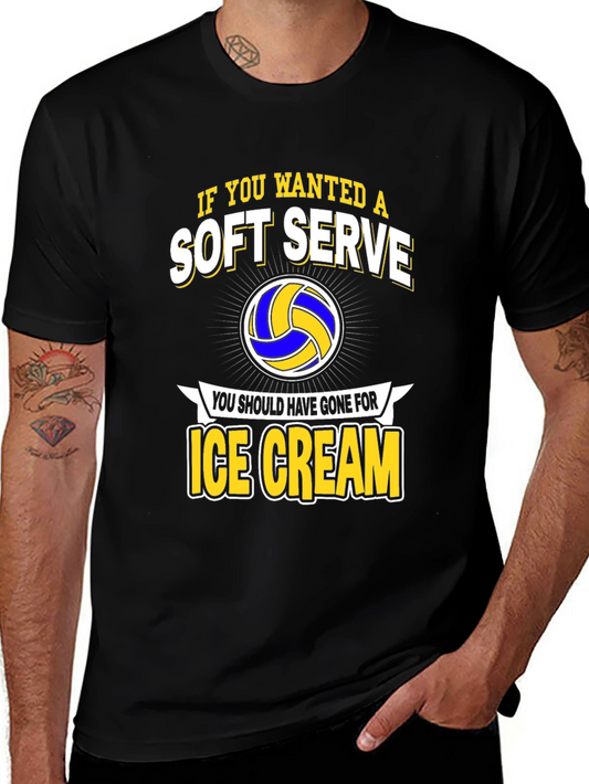 Soft Serve Ice Cream Volleyball Graphic Tee