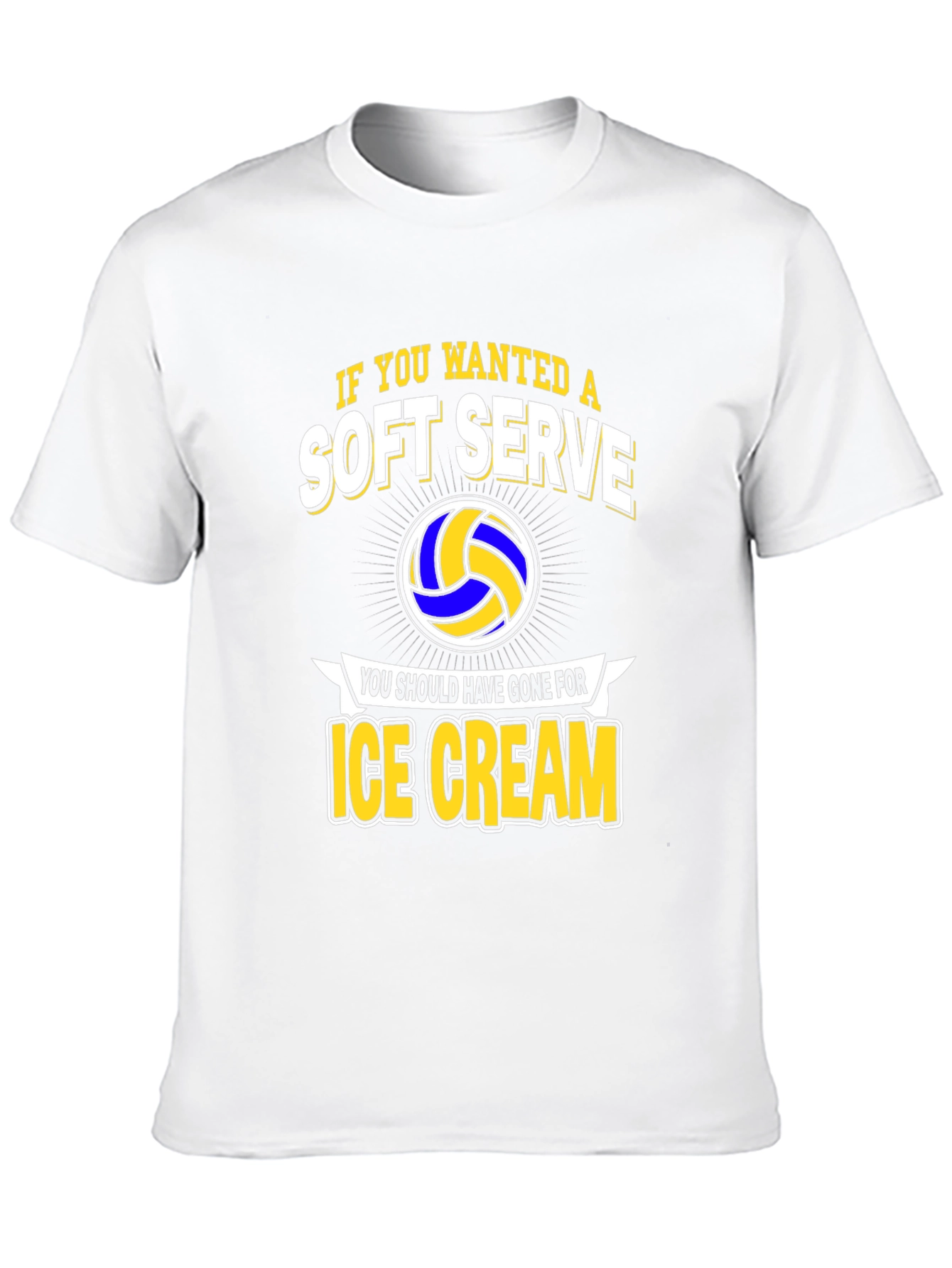 Soft Serve Ice Cream Volleyball Graphic Tee