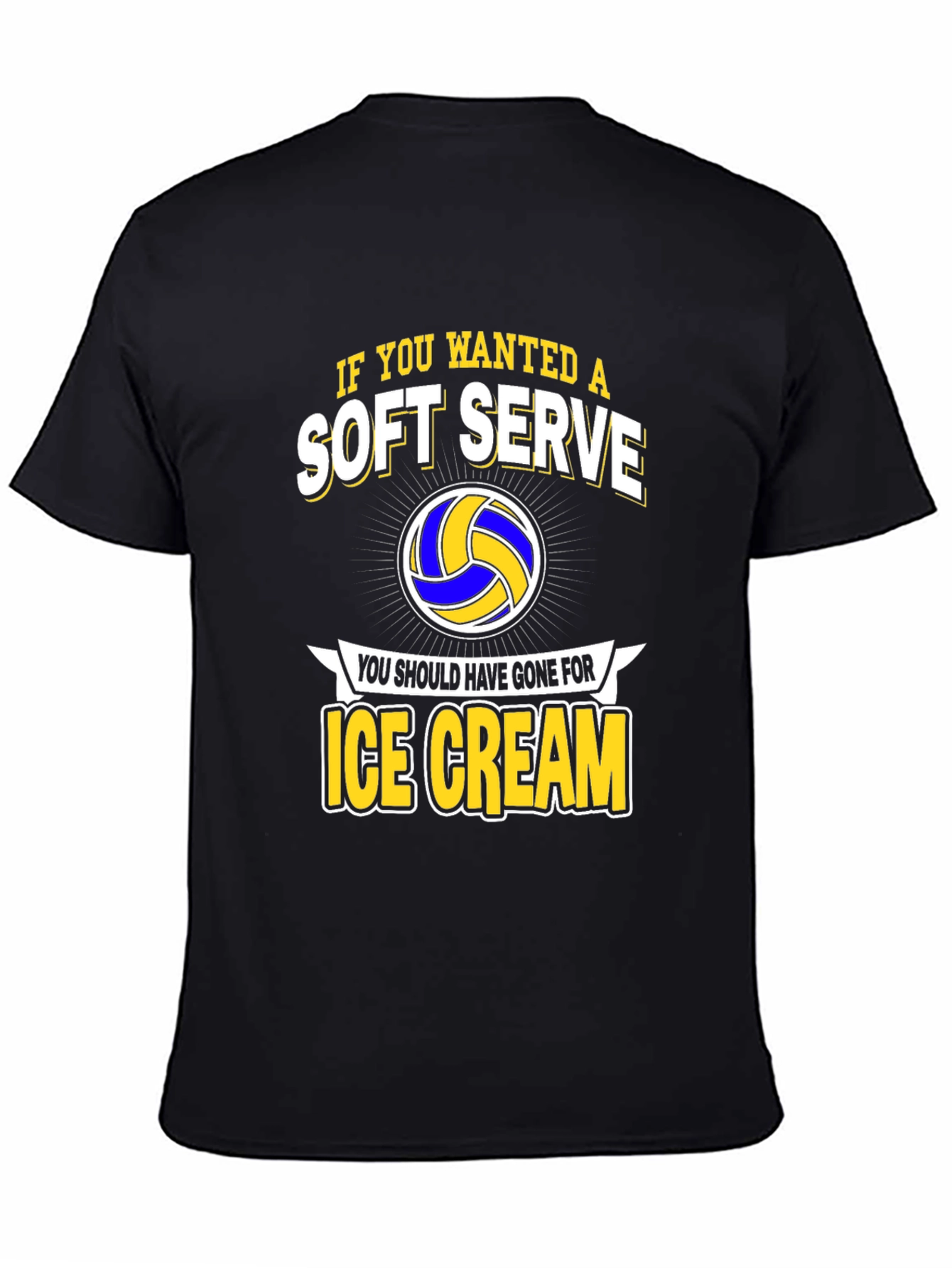 Soft Serve Ice Cream Volleyball Graphic Tee