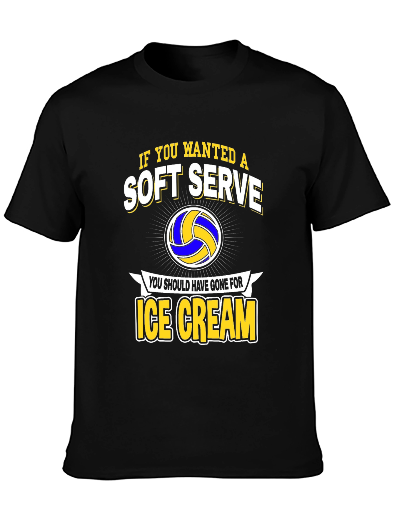 Soft Serve Ice Cream Volleyball Graphic Tee