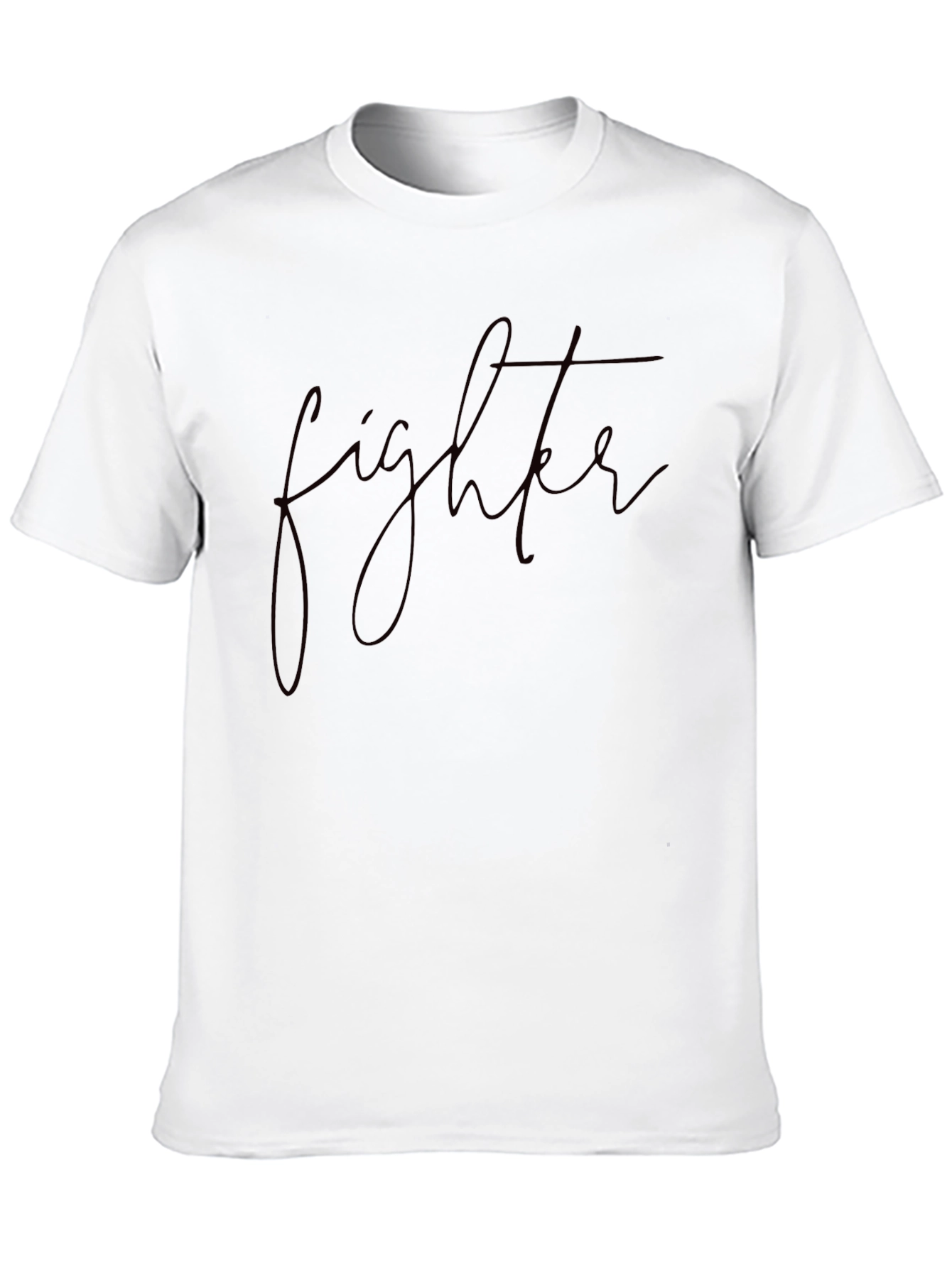 Fighter Script Black T-Shirt