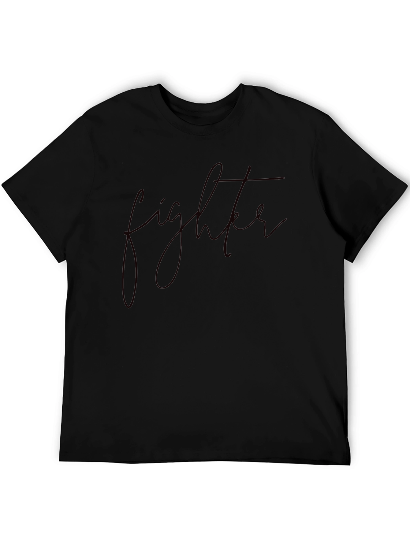 Fighter Script Black T-Shirt