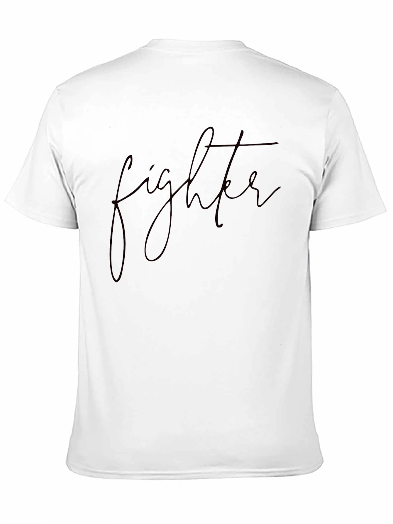 Fighter Script Black T-Shirt