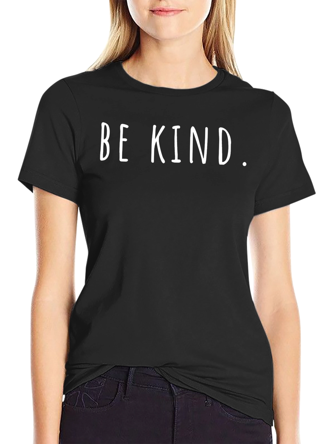 Be Kind Graphic Tee - Soft Black T-Shirt