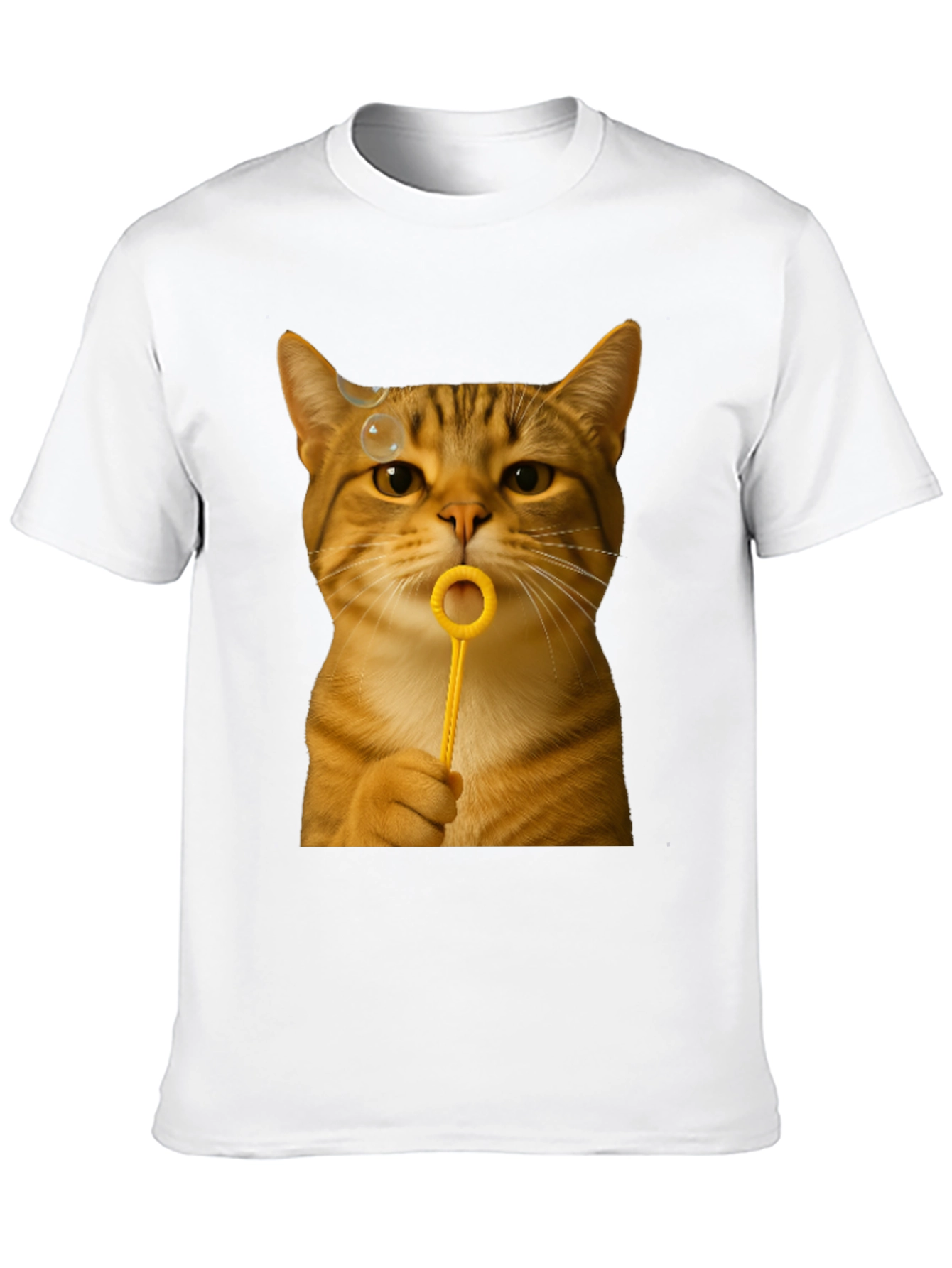 Cat Blowing Bubbles Graphic Tee - Unisex
