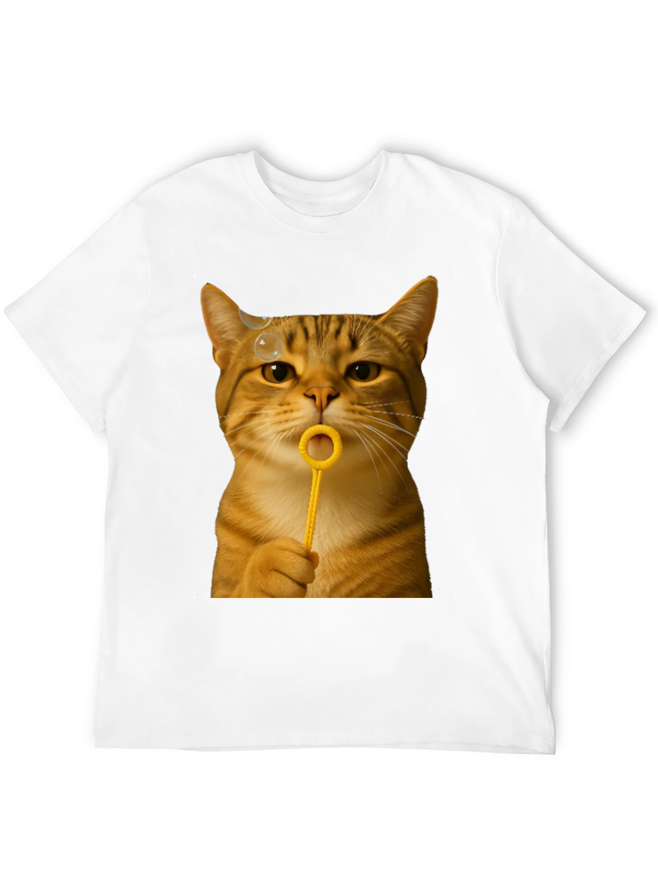Cat Blowing Bubbles Graphic Tee - Unisex