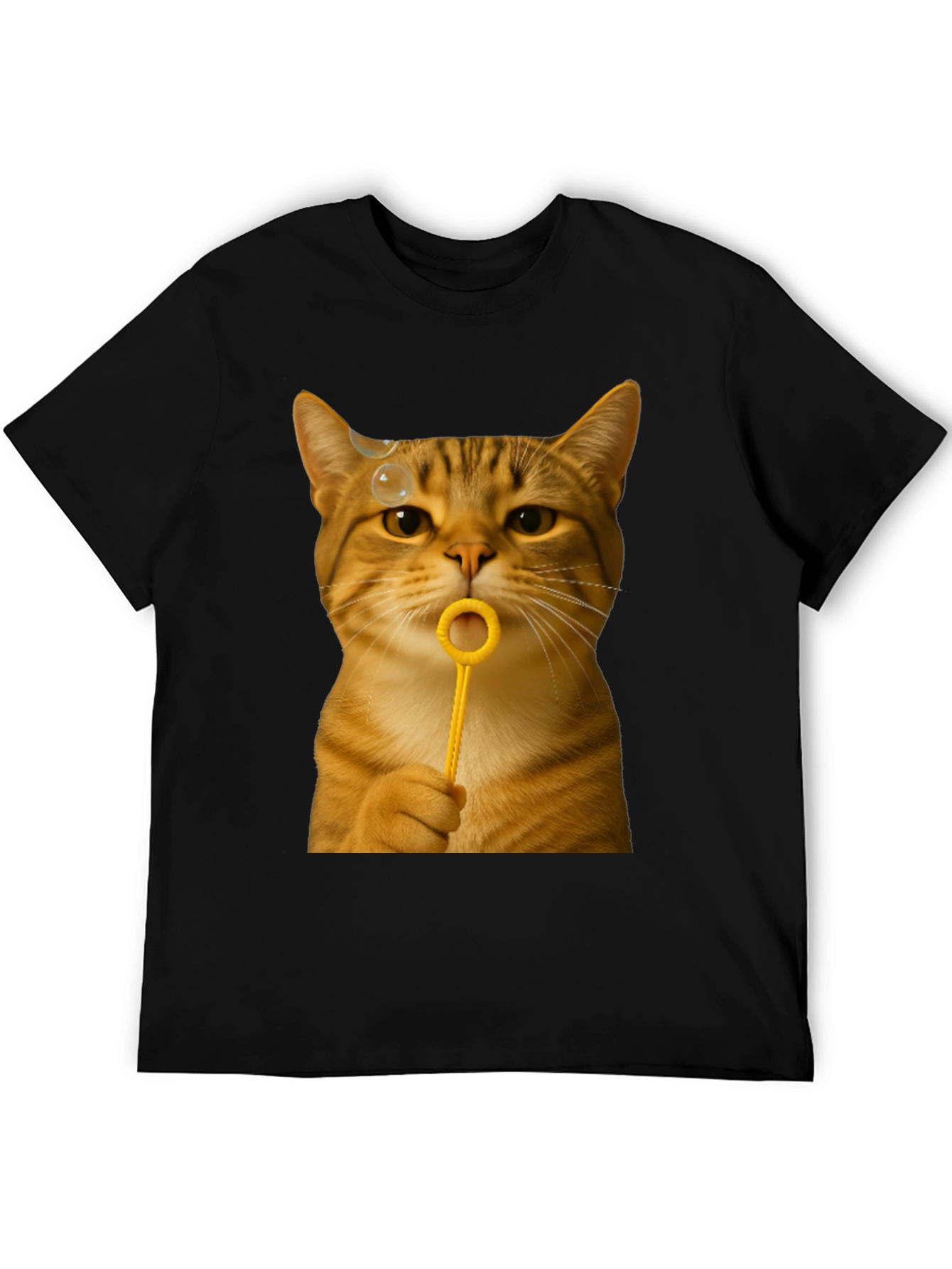 Cat Blowing Bubbles Graphic Tee - Unisex