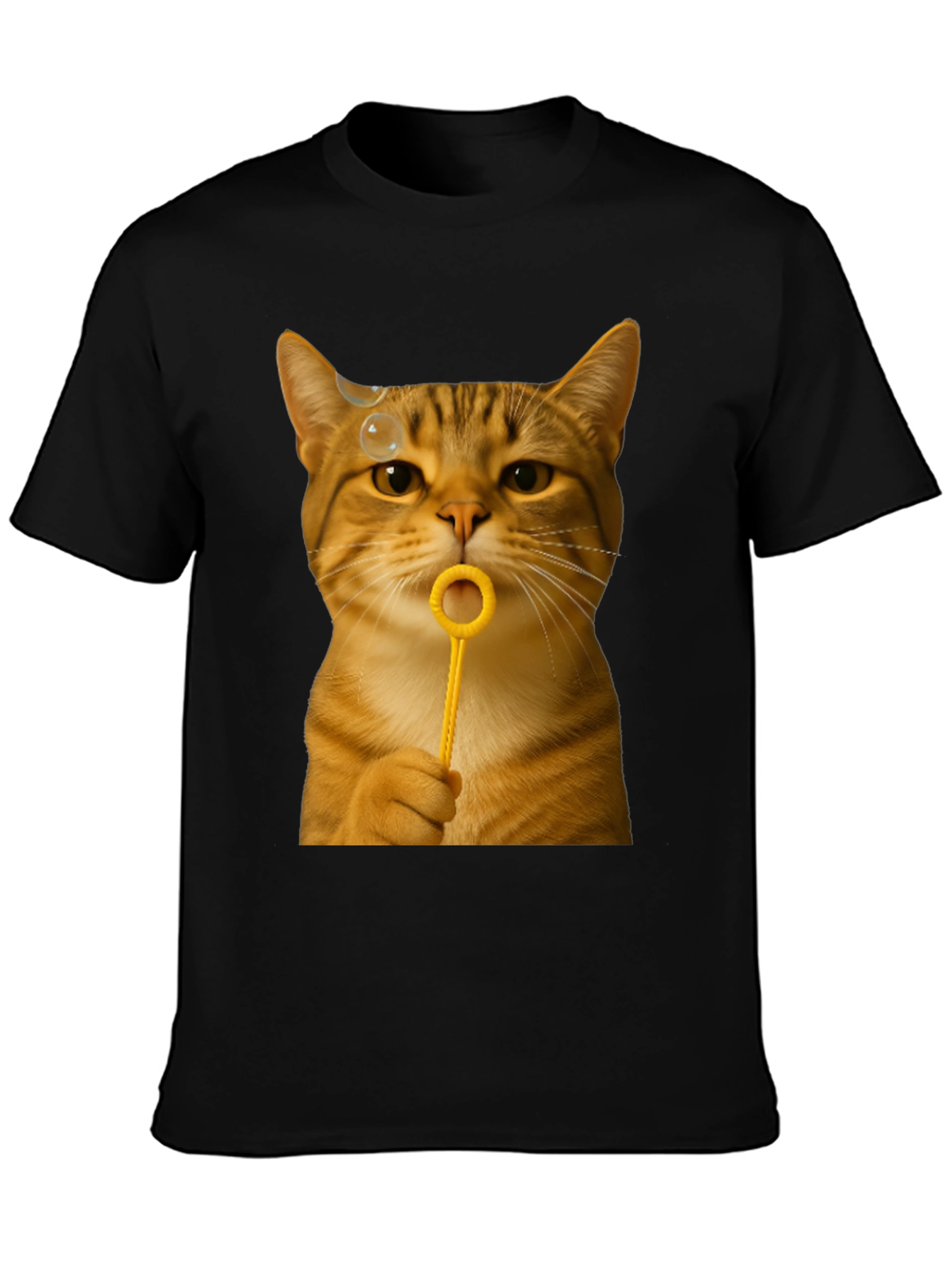 Cat Blowing Bubbles Graphic Tee - Unisex