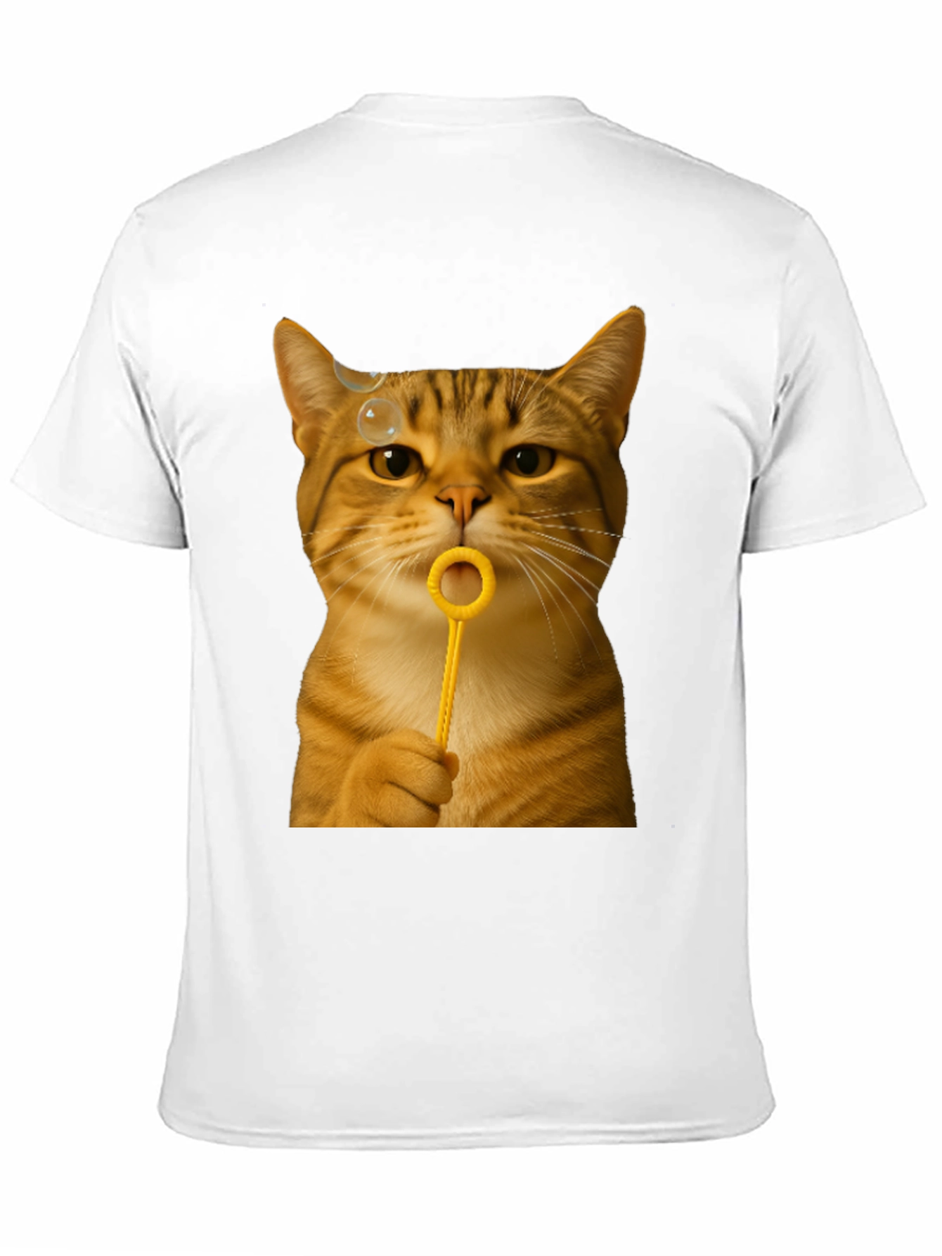 Cat Blowing Bubbles Graphic Tee - Unisex