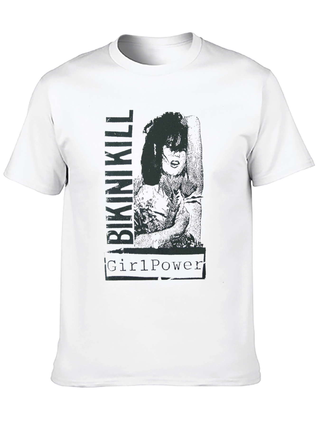 Bikini Kill Girl Power Graphic Tee - Black
