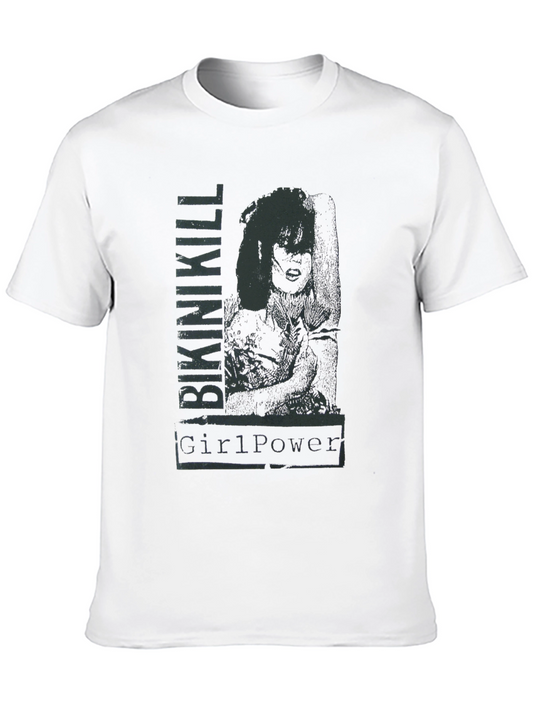 Bikini Kill Girl Power Graphic Tee - Black