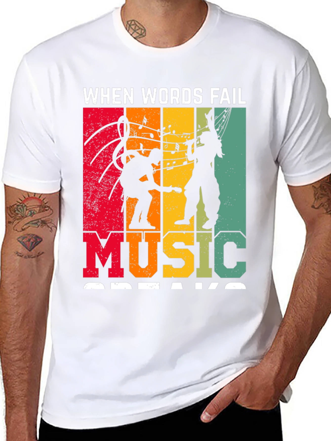 When Words Fail Music Speaks T-Shirt