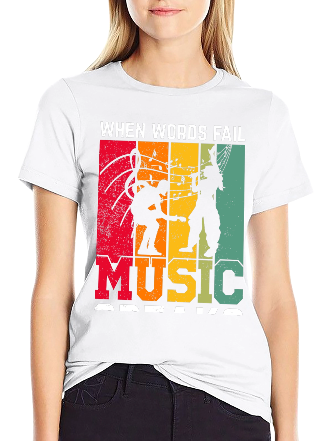 When Words Fail Music Speaks T-Shirt