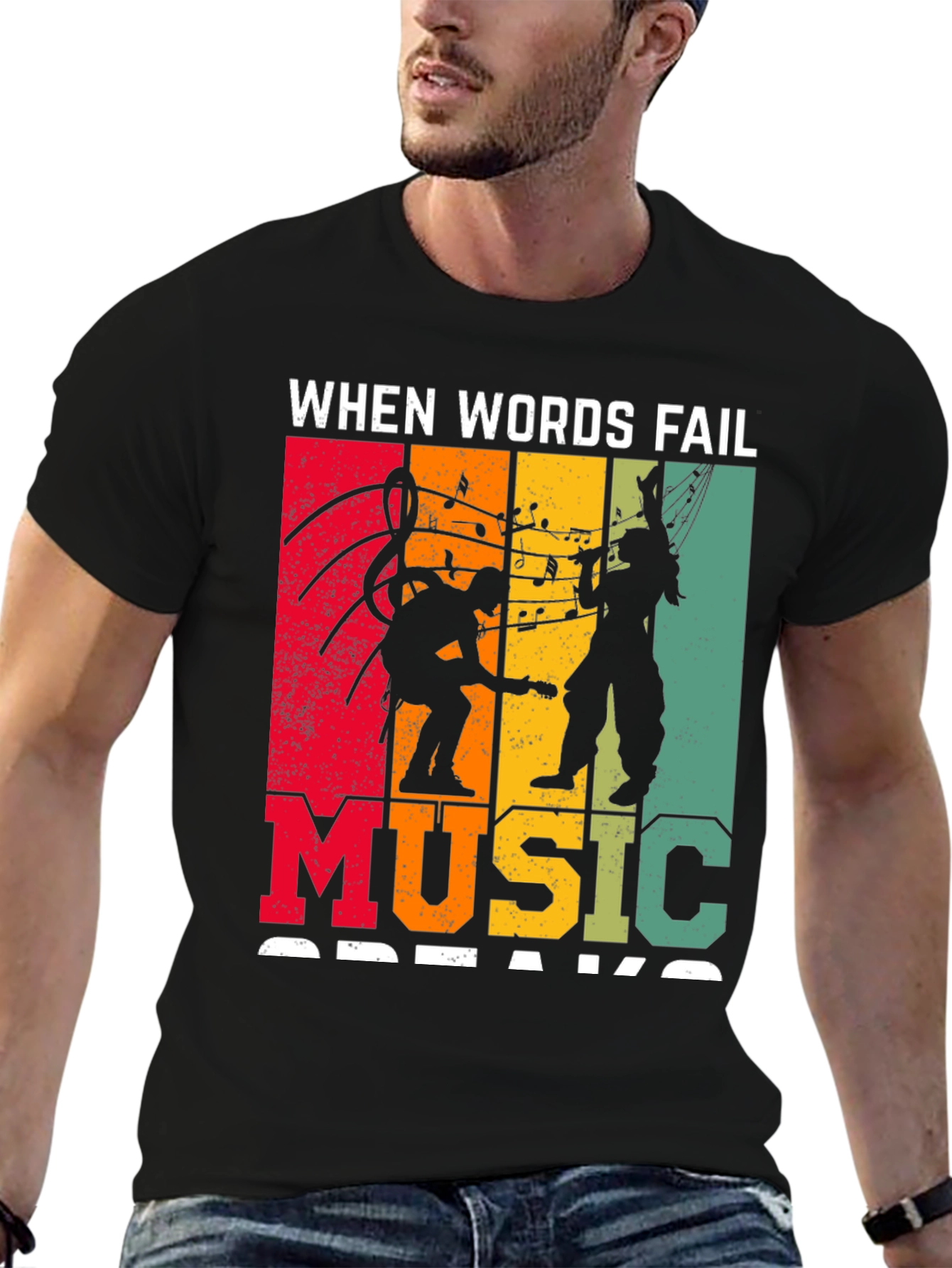 When Words Fail Music Speaks T-Shirt