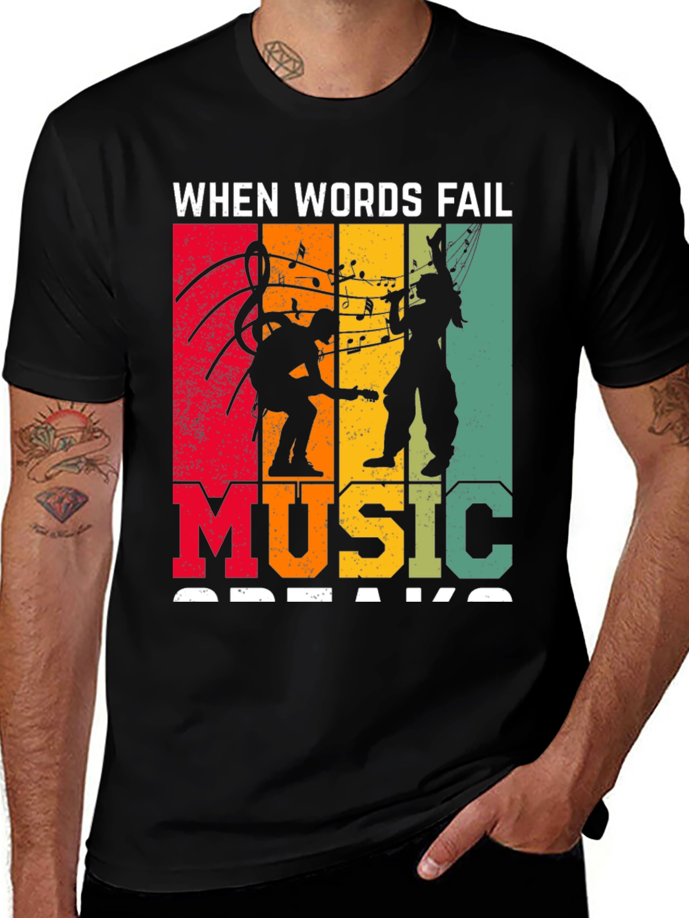 When Words Fail Music Speaks T-Shirt