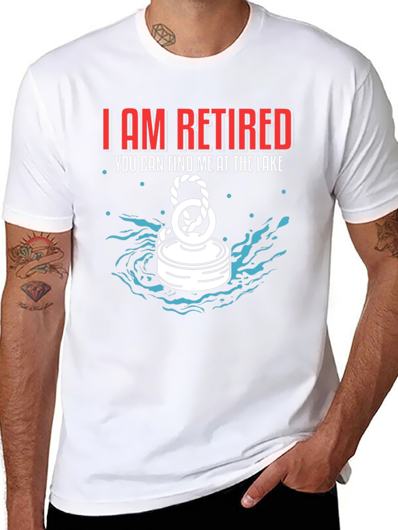 Retired Lake Magnet Fishing T-Shirt