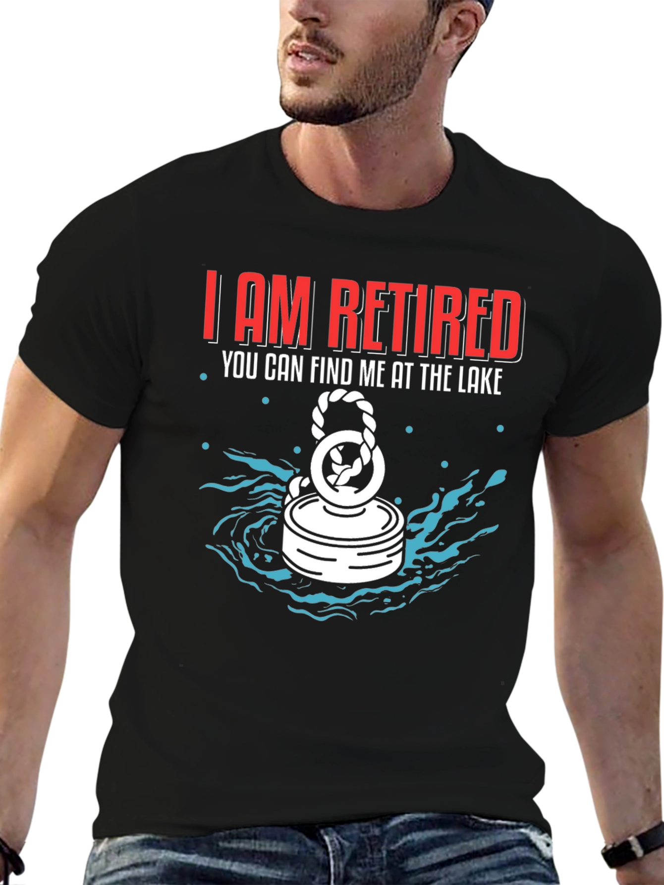 Retired Lake Magnet Fishing T-Shirt