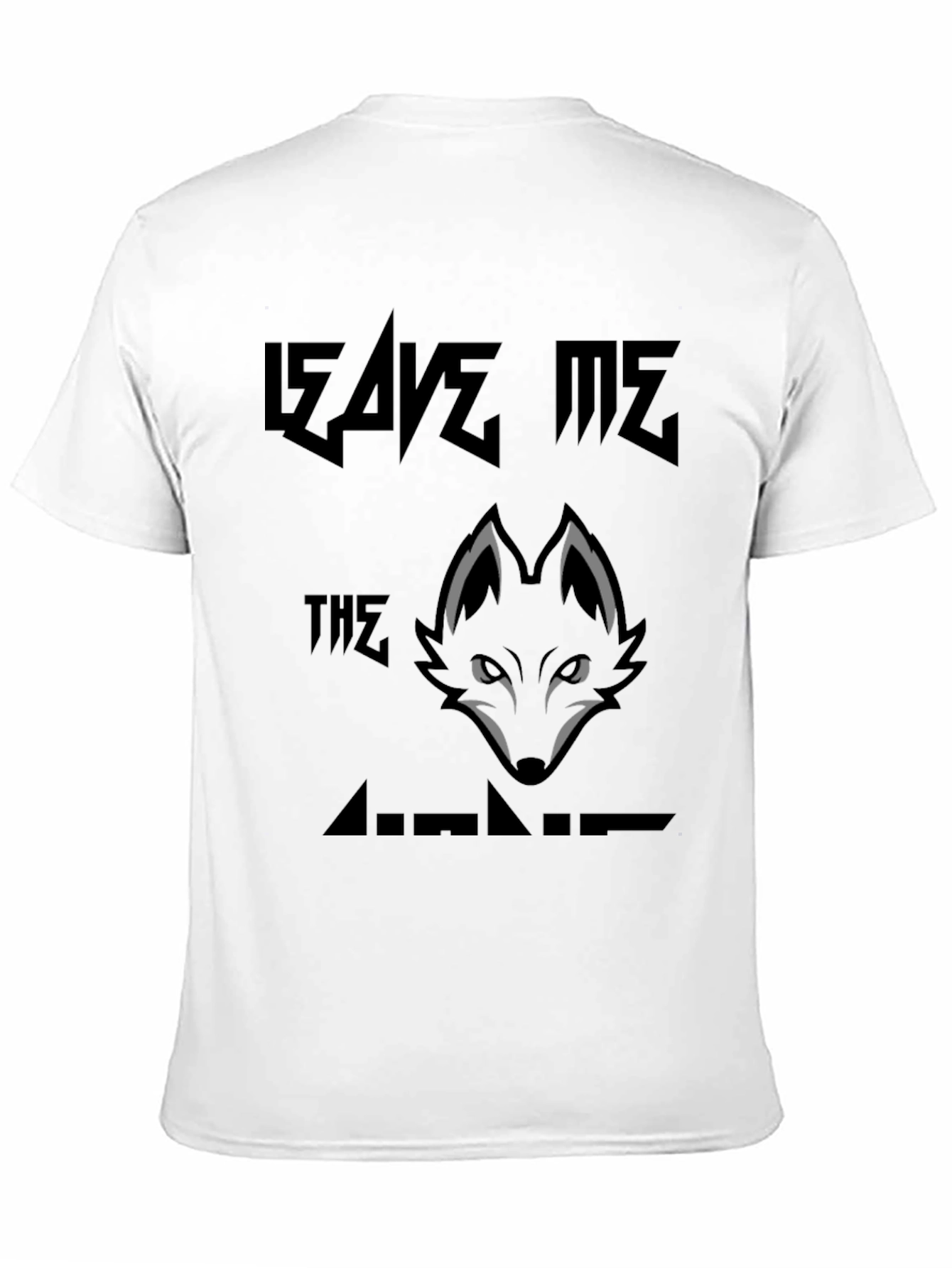Leave Me The Wolves Graphic Print T-Shirt