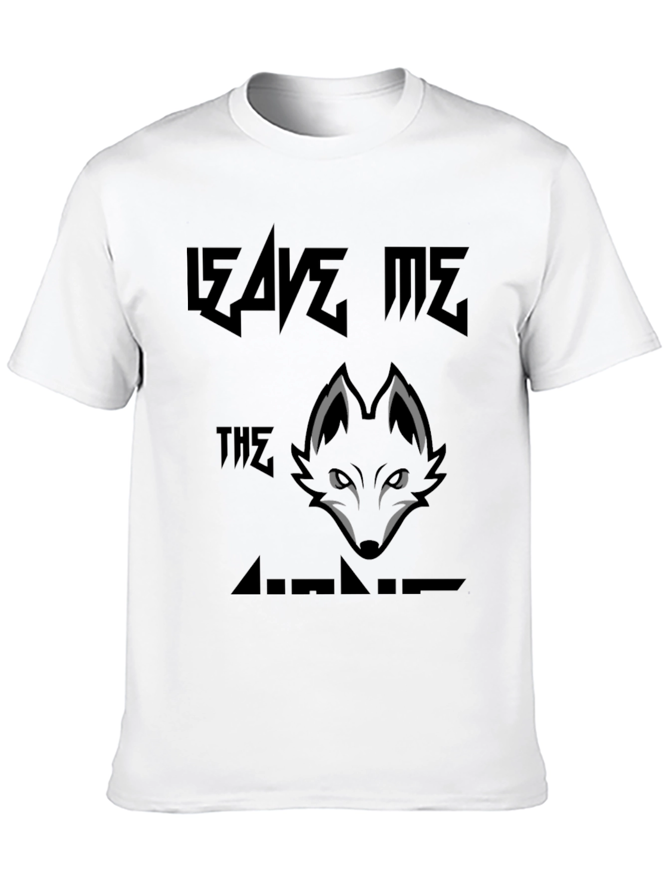 Leave Me The Wolves Graphic Print T-Shirt