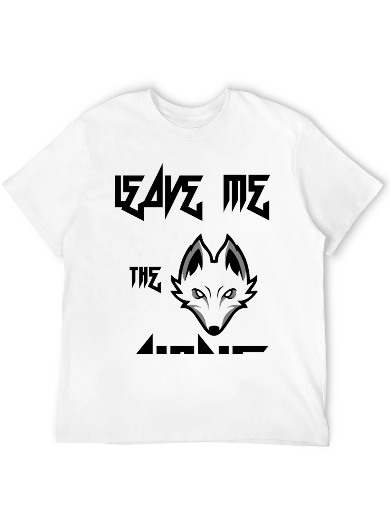 Leave Me The Wolves Graphic Print T-Shirt