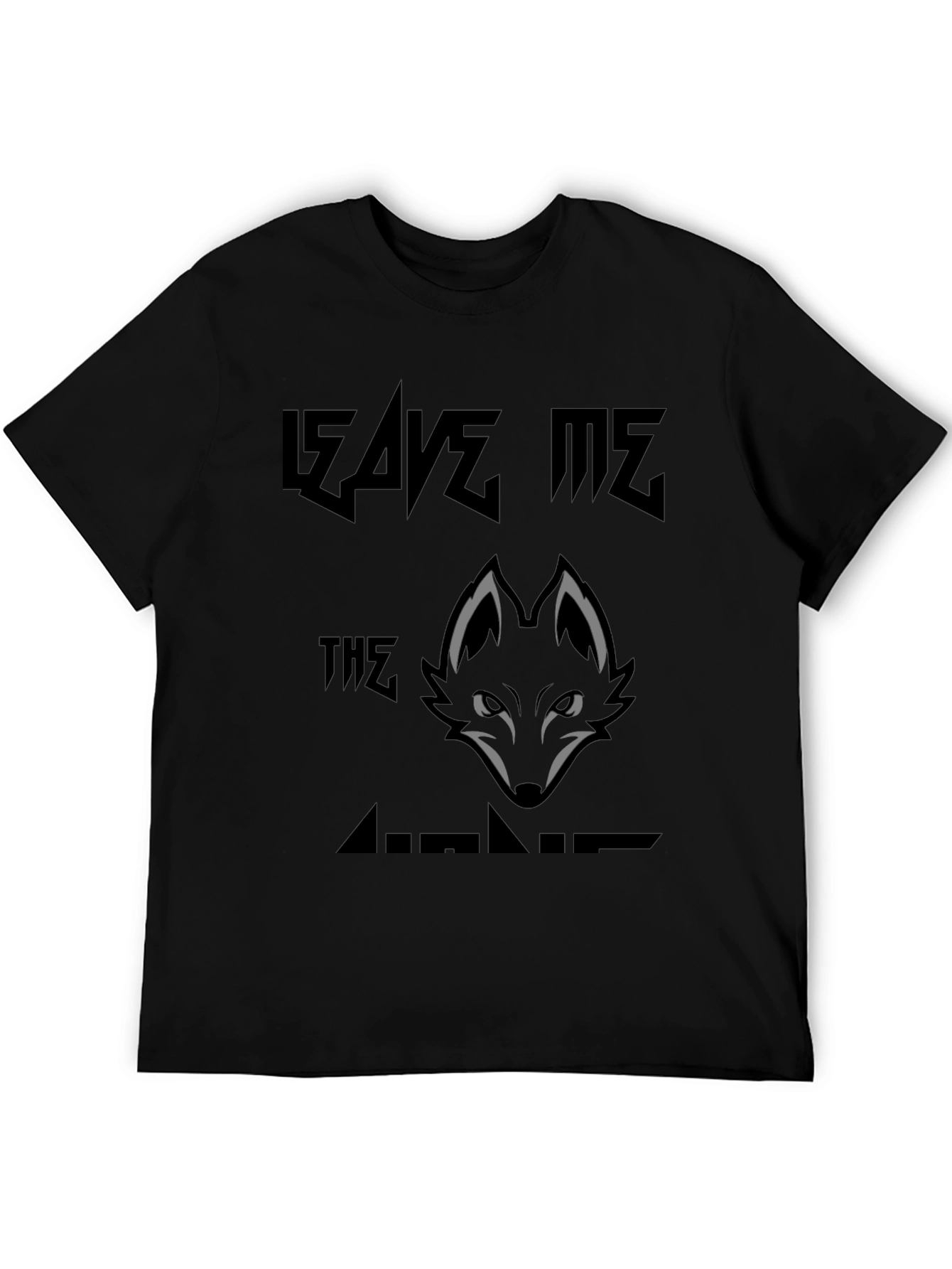 Leave Me The Wolves Graphic Print T-Shirt