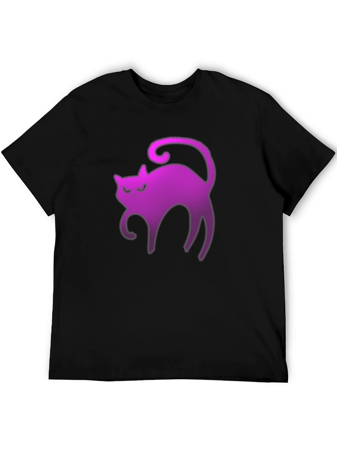 Neon Cat Graphic Tee - Spooky Vibes