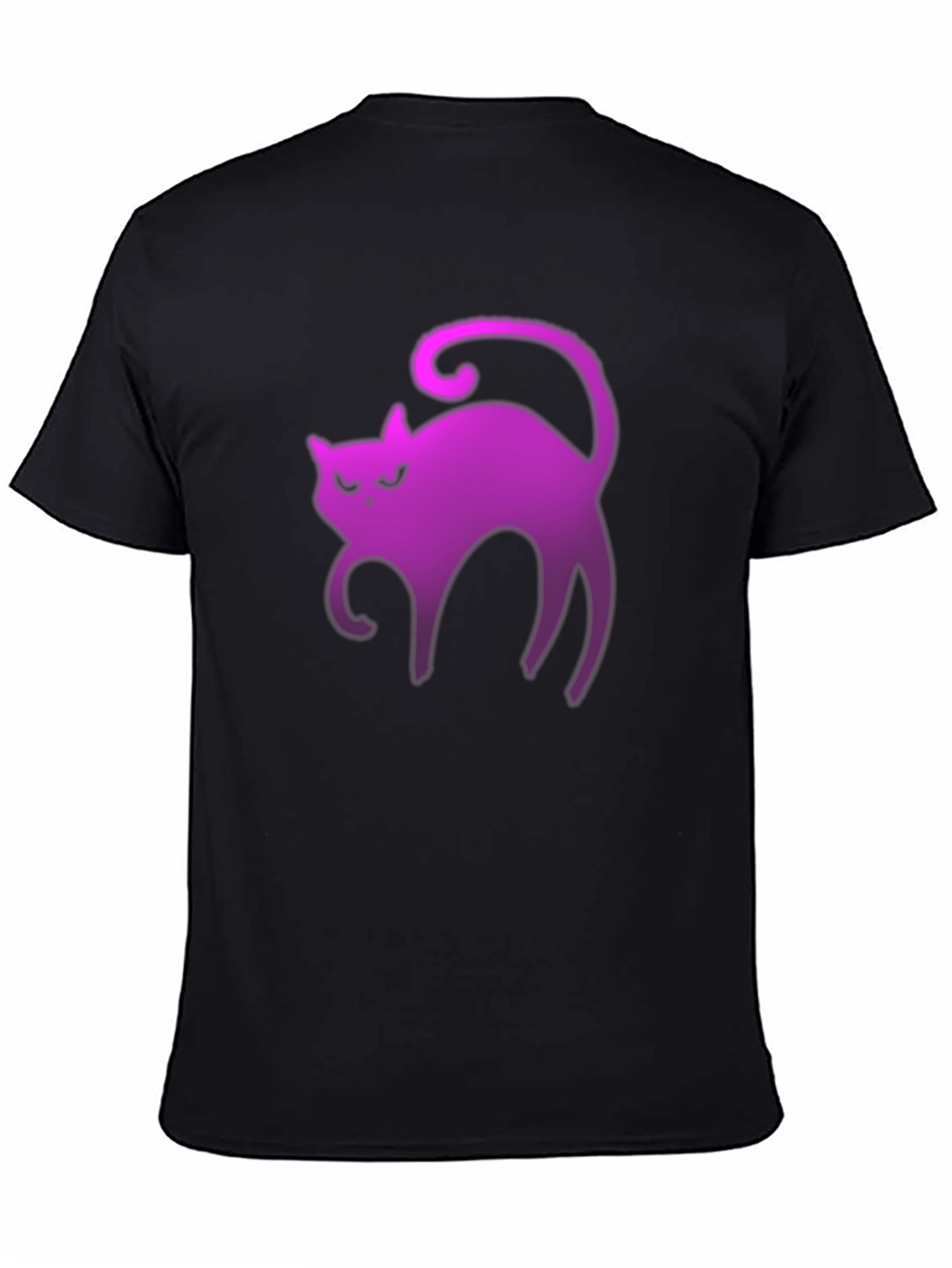 Neon Cat Graphic Tee - Spooky Vibes