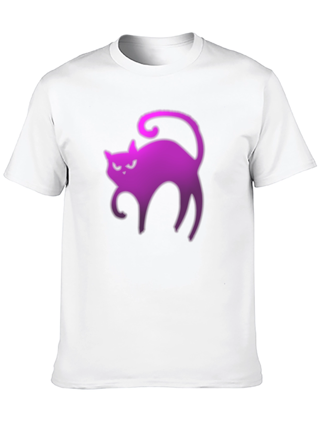 Neon Cat Graphic Tee - Spooky Vibes