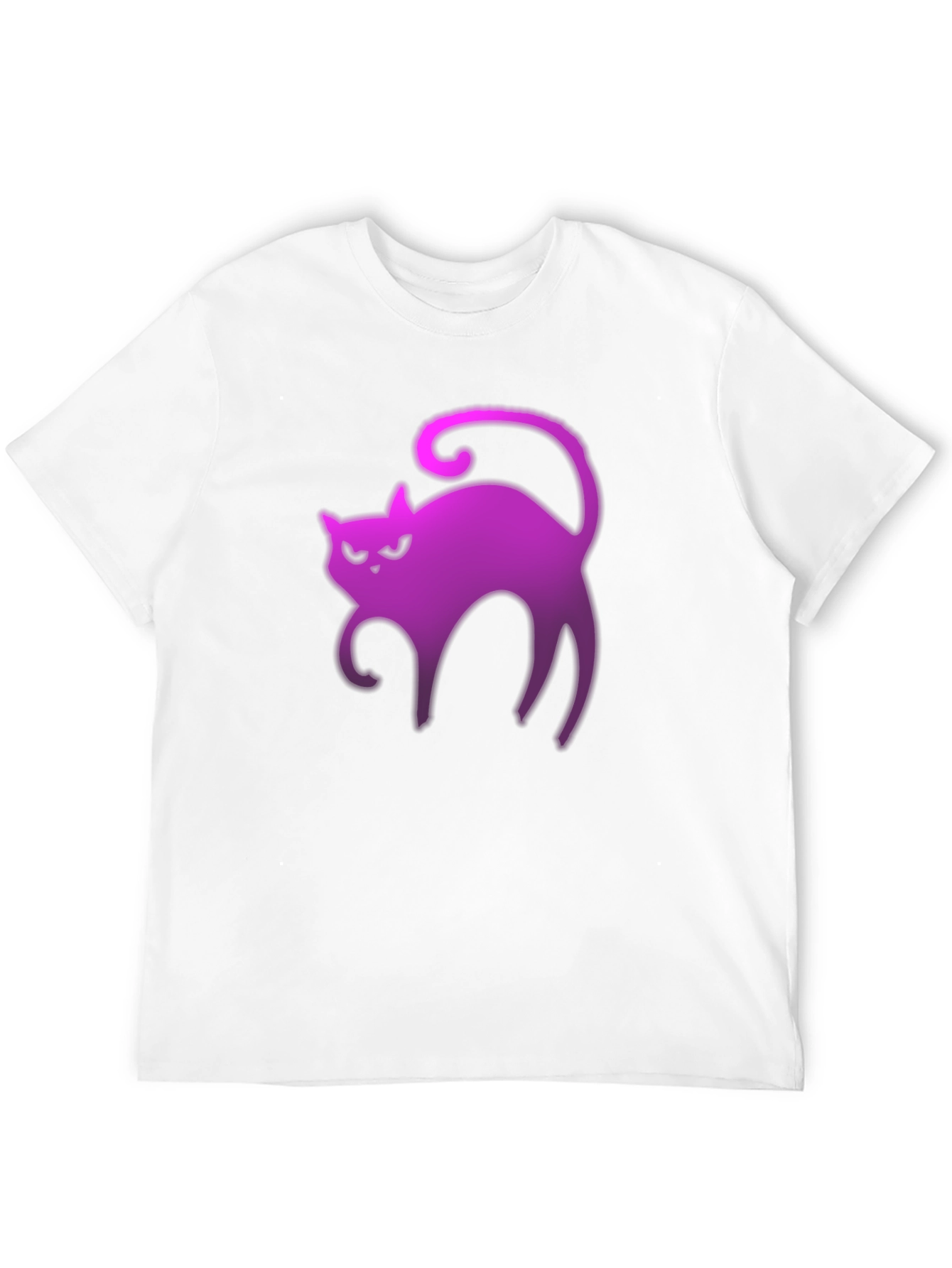 Neon Cat Graphic Tee - Spooky Vibes