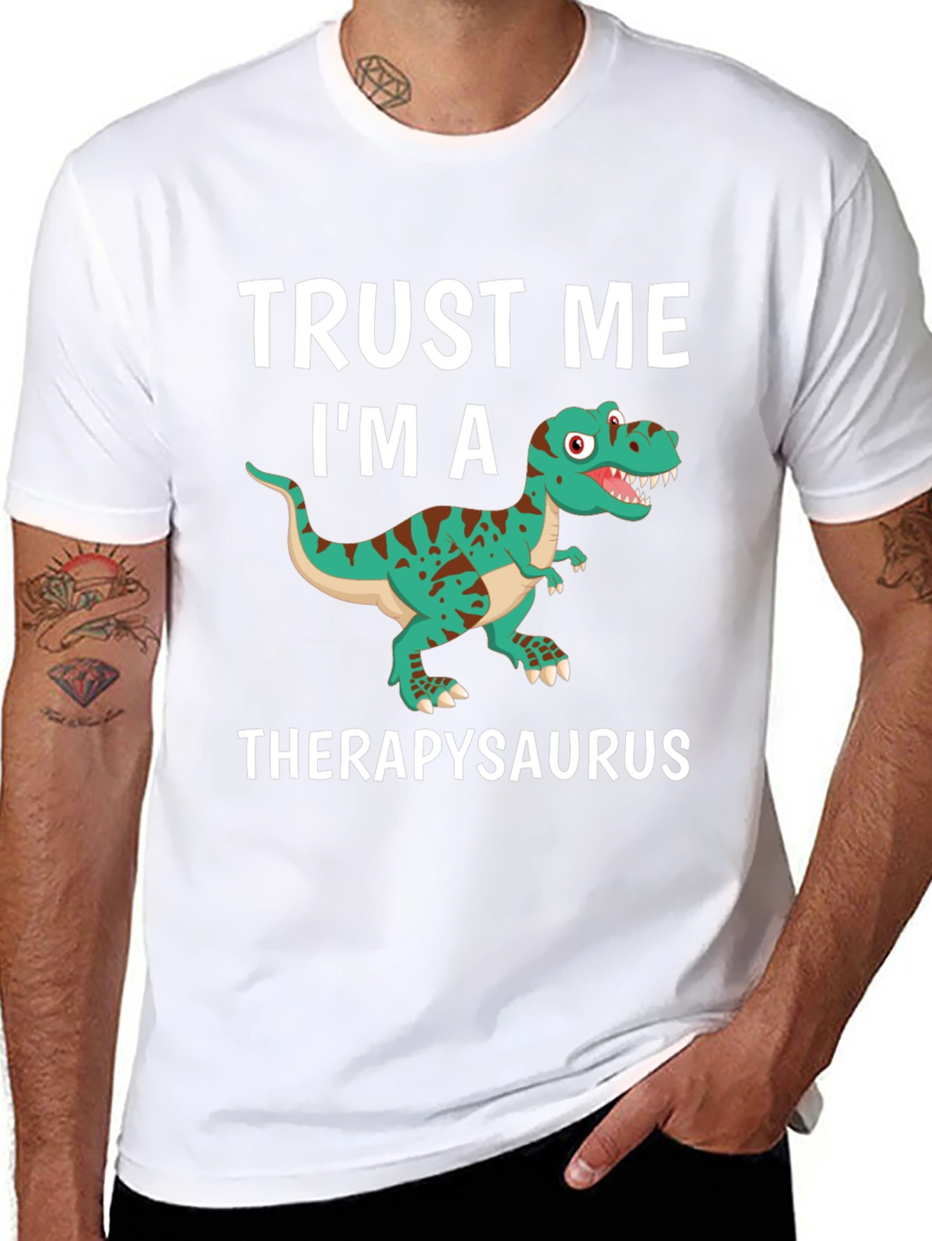 Therapysaurus T-Shirt - Funny Dinosaur Therapy Tee