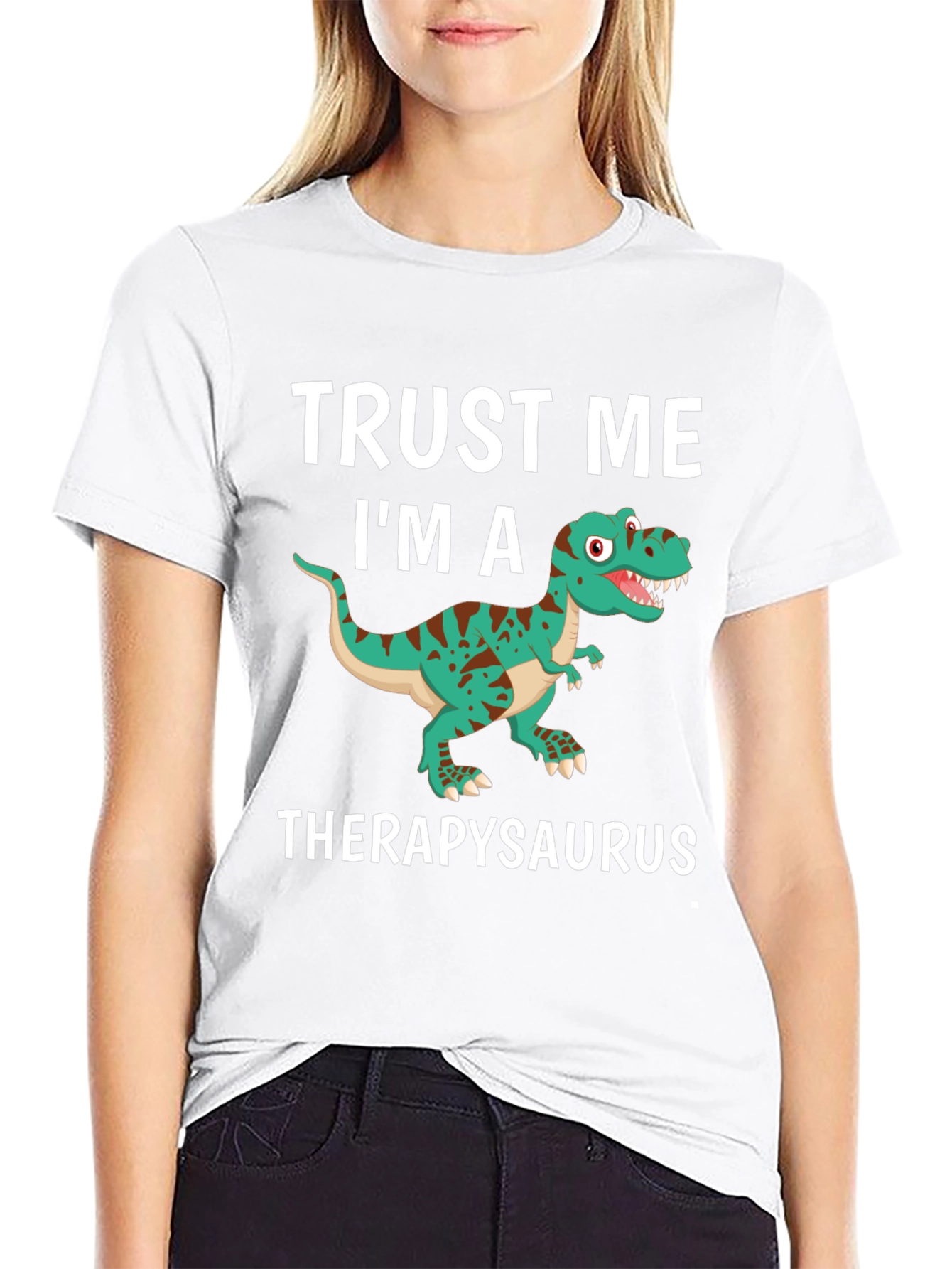 Therapysaurus T-Shirt - Funny Dinosaur Therapy Tee