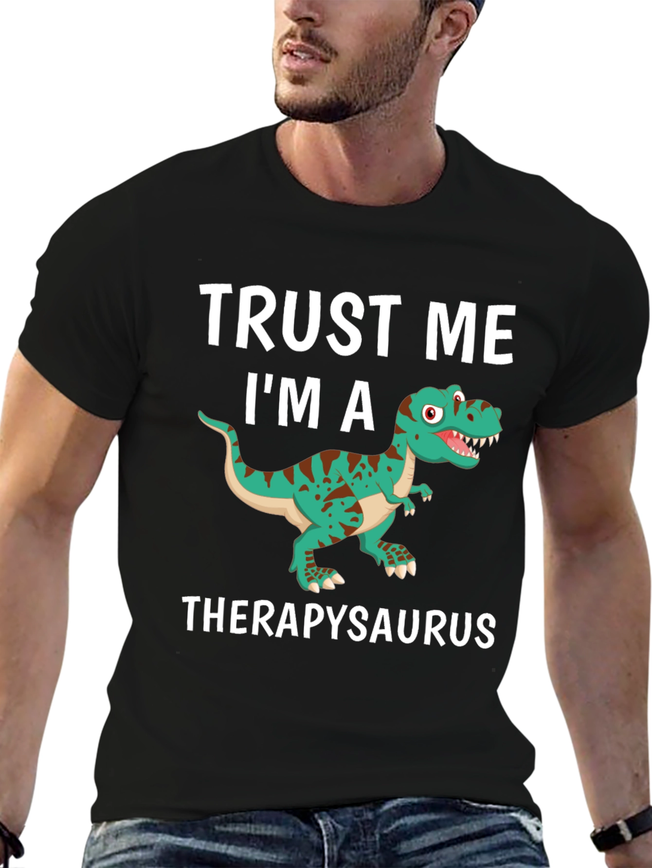 Therapysaurus T-Shirt - Funny Dinosaur Therapy Tee