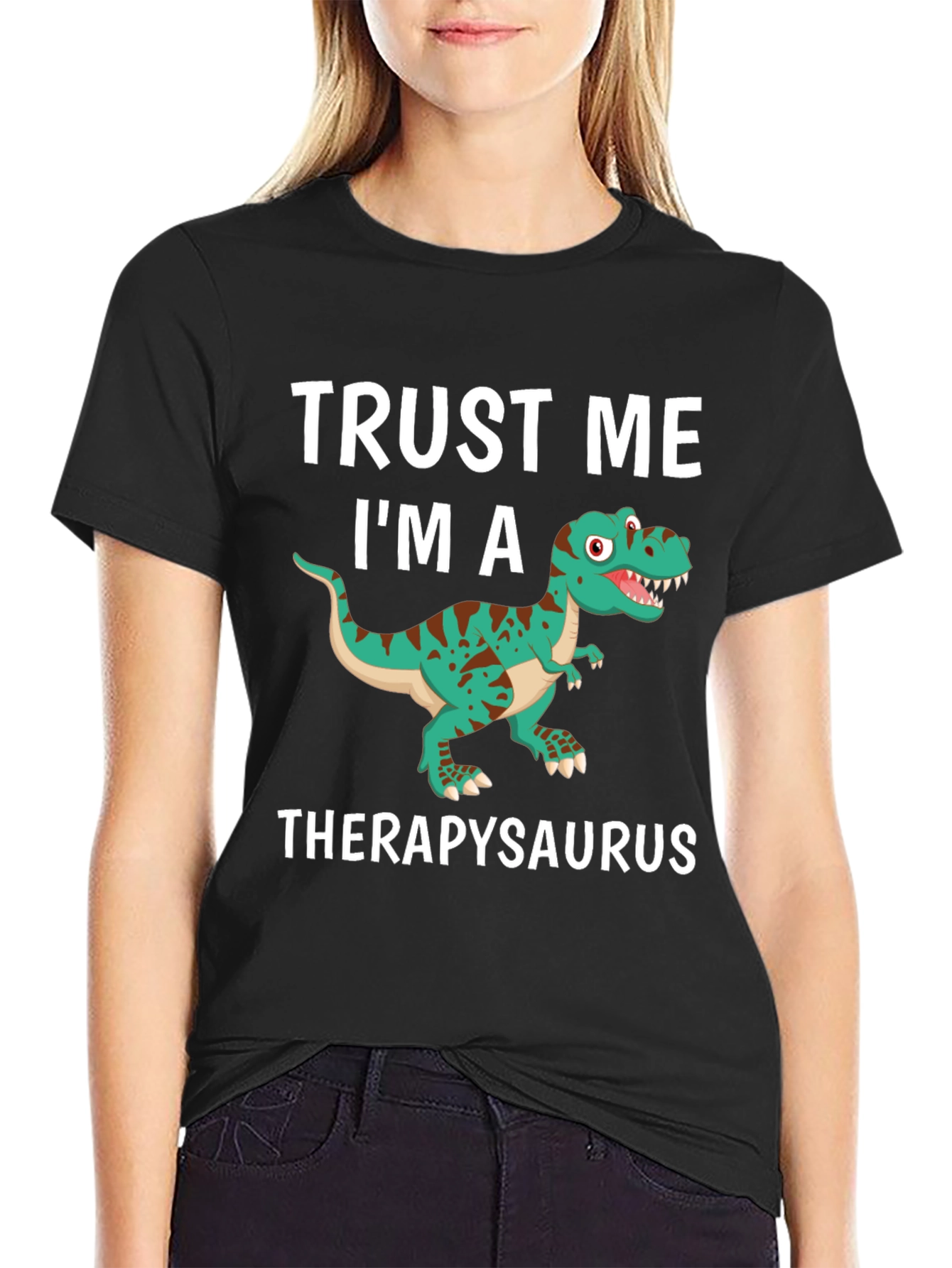 Therapysaurus T-Shirt - Funny Dinosaur Therapy Tee