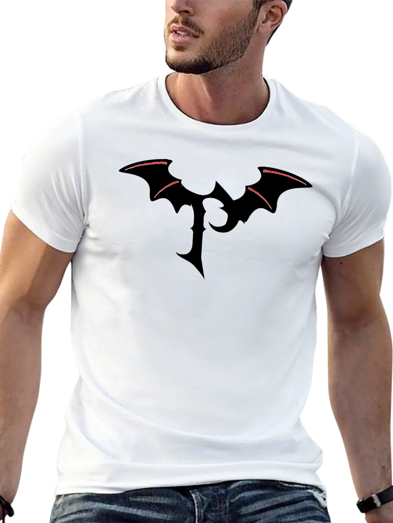Dark Fantasy T-Shirt - Bat Wing Emblem