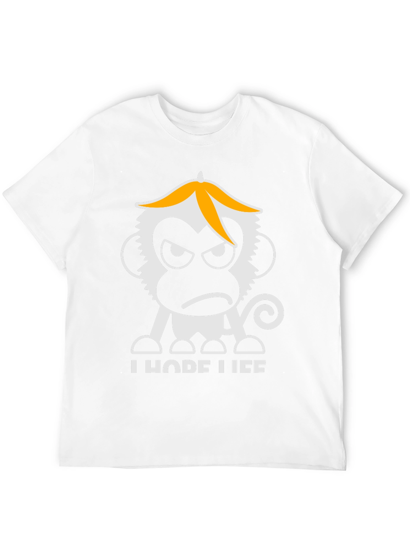 Grumpy Monkey Graphic T-Shirt - Black