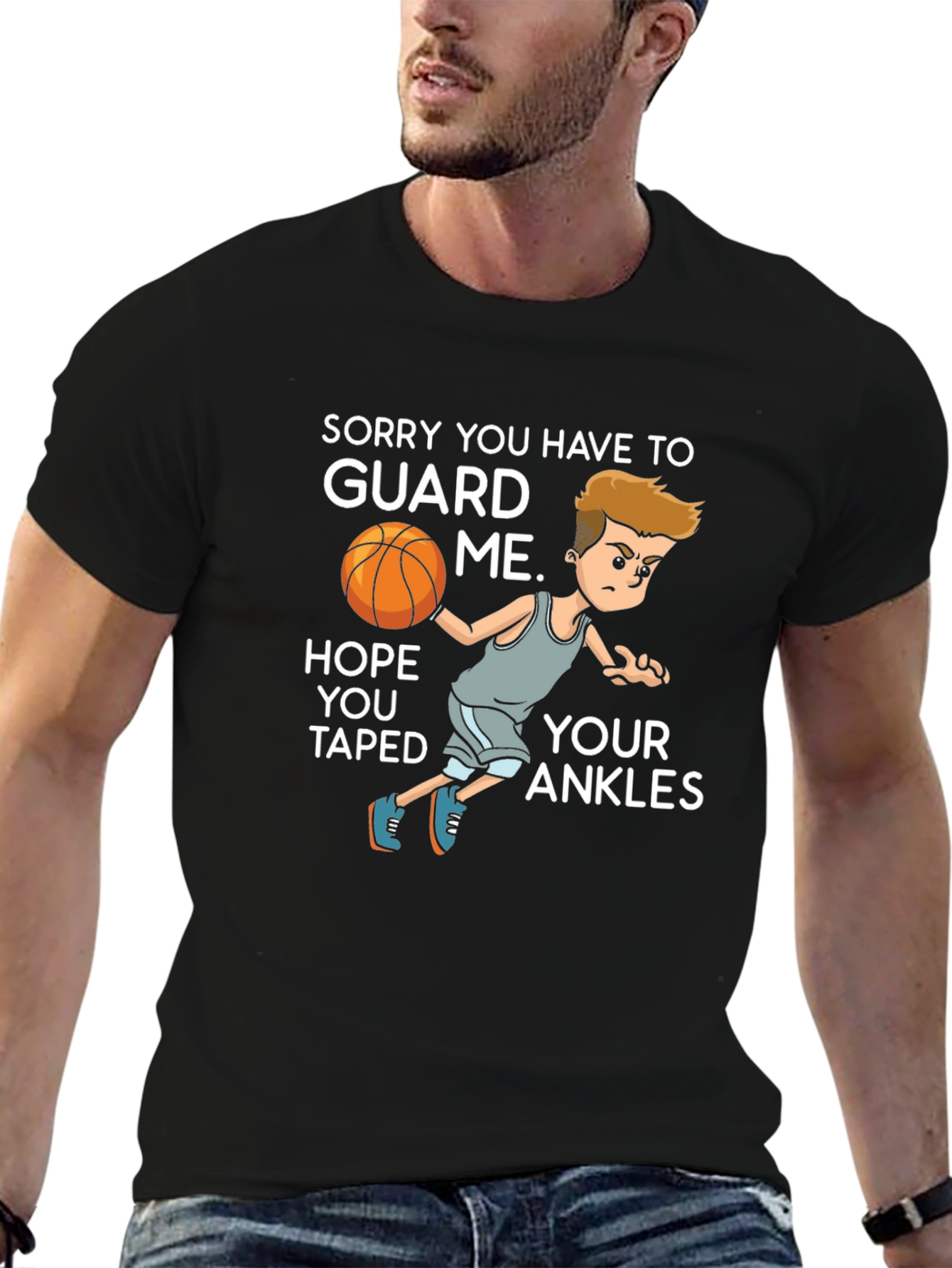 Guard Me Basketball Graphic T-Shirt