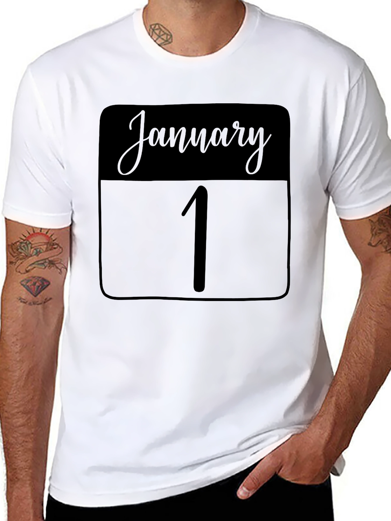 January 1st Date Graphic Tee