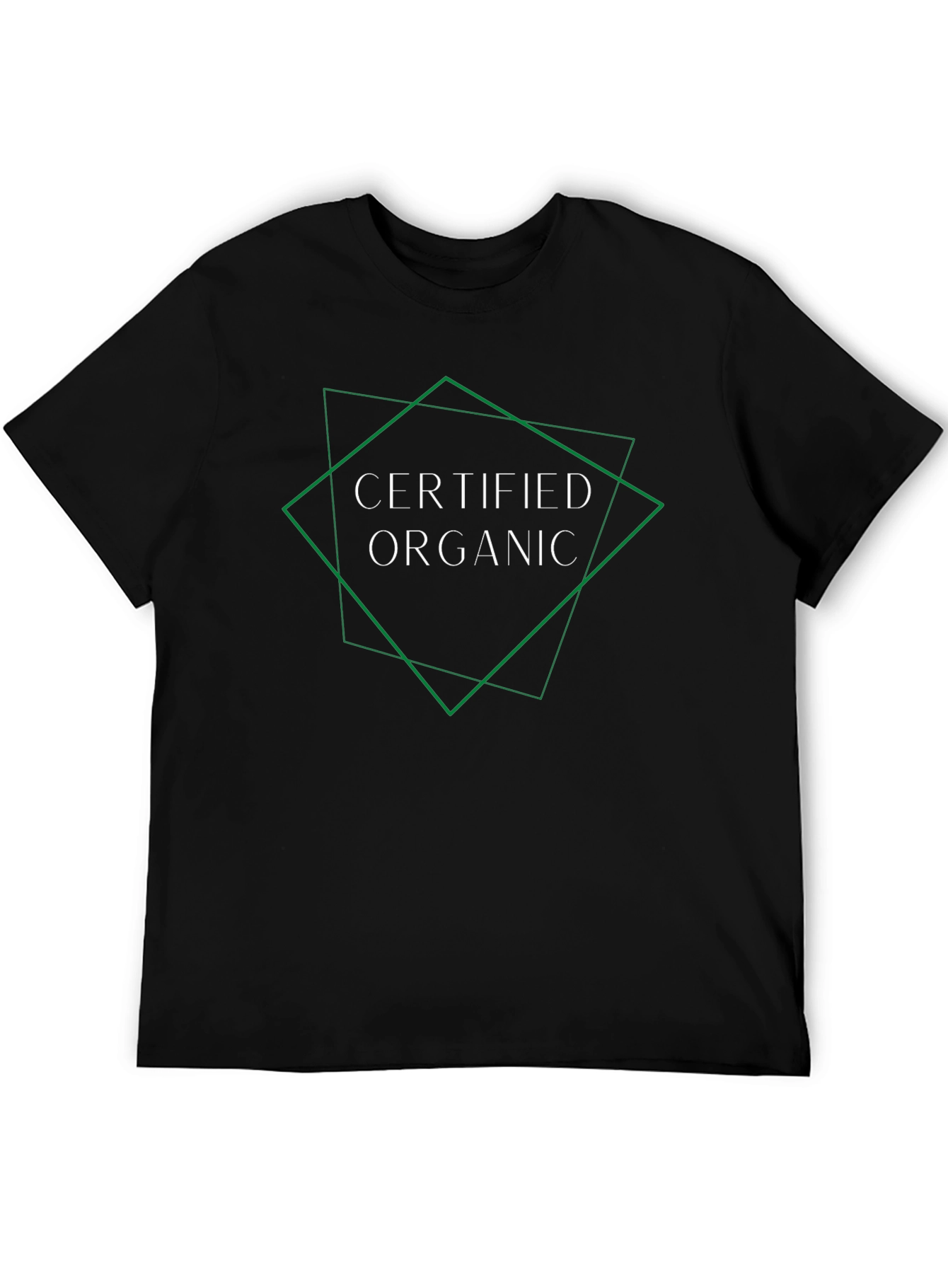 Certified Organic Graphic T-Shirt - Black