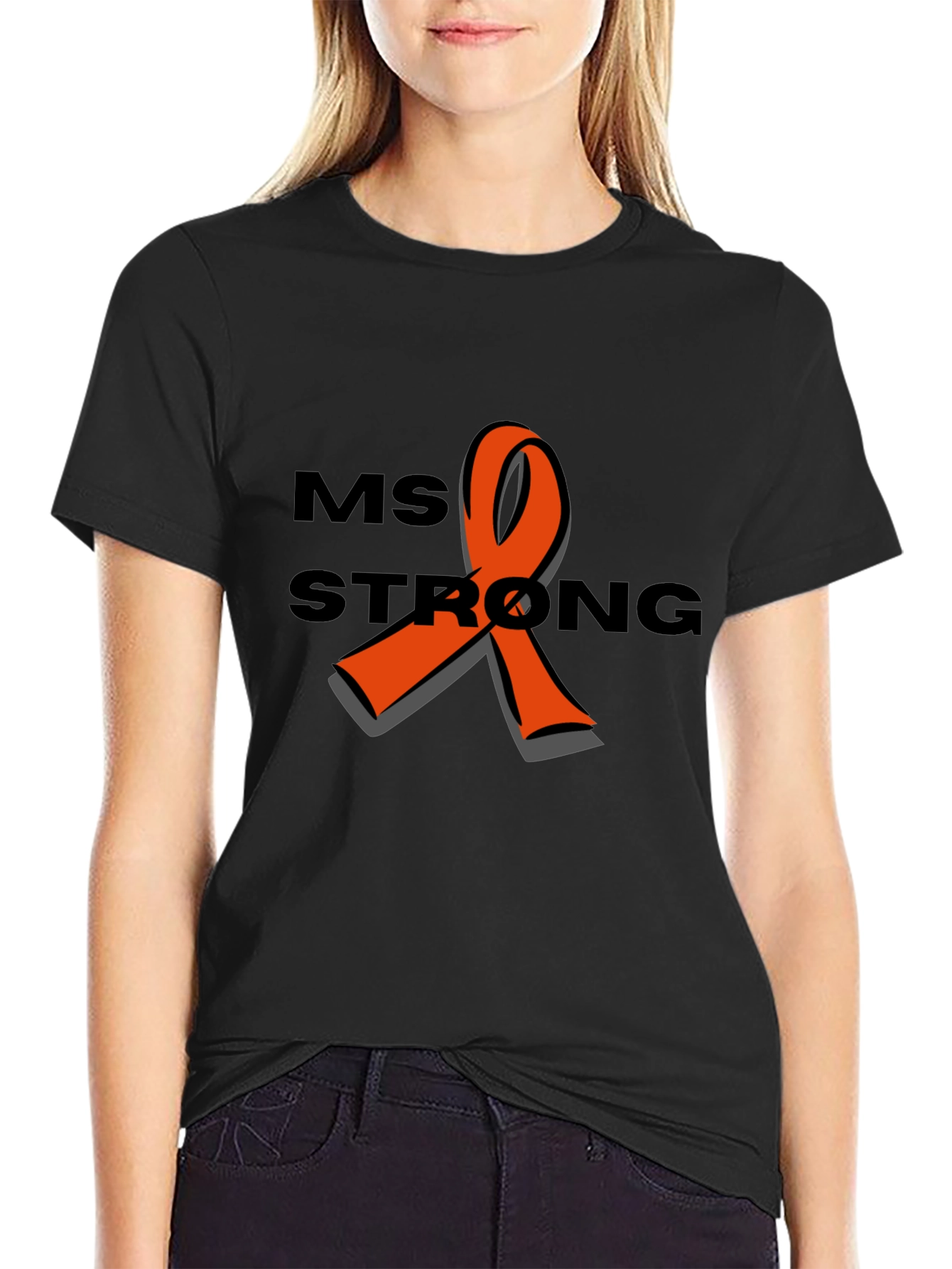 MS Strong Awareness Ribbon Graphic T-Shirt