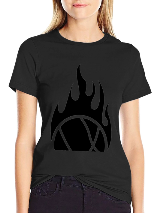 Flame Basketball Black T-Shirt