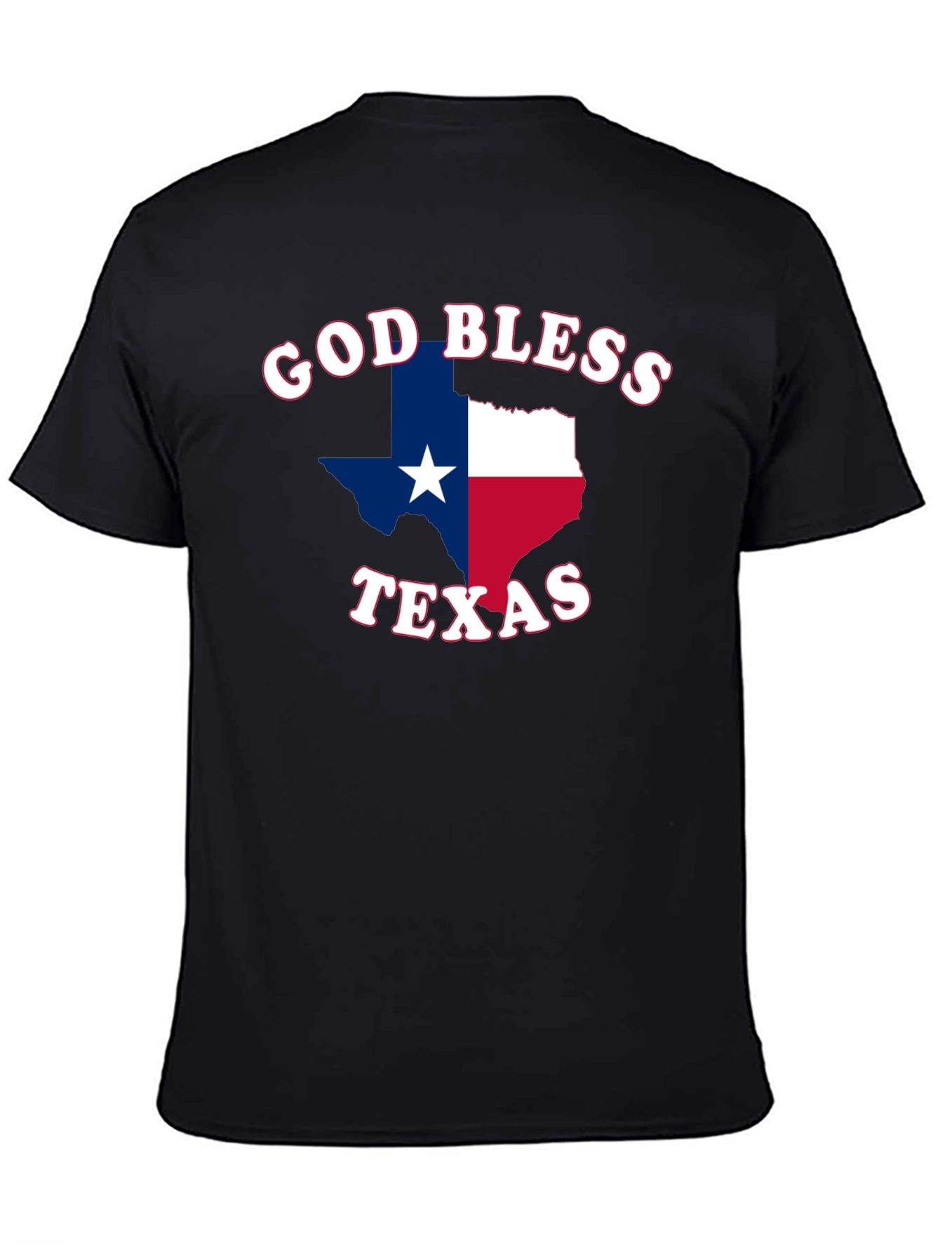 God Bless Texas Graphic Tee - Patriotic Pride
