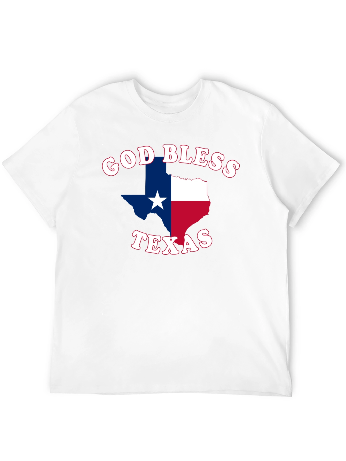 God Bless Texas Graphic Tee - Patriotic Pride