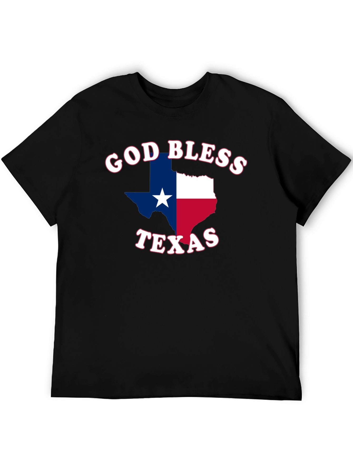 God Bless Texas Graphic Tee - Patriotic Pride